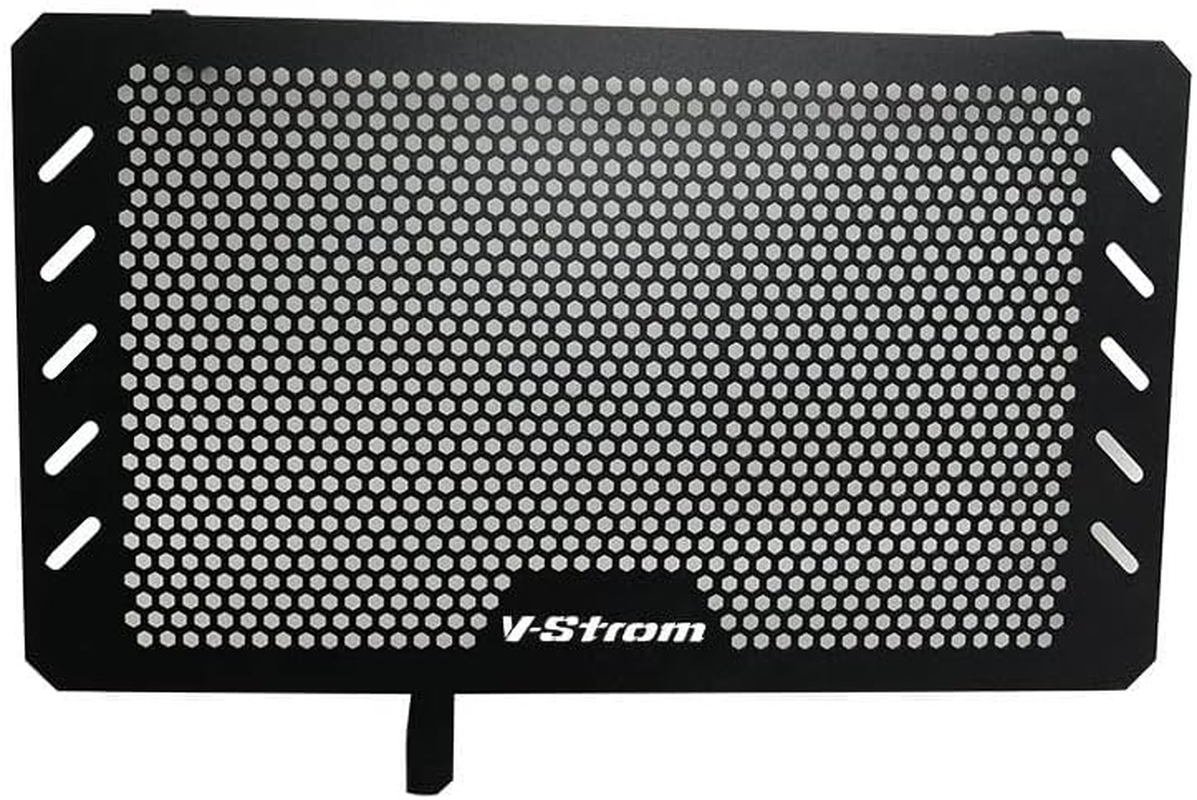 VEAEKNCFCB for S&UZUKI for DL650 V-STROM DL 650 VSTROM 650 2013-2023 Radiator Protective Grill Cover Guards Cooler Grille Protecter Motorcycle Radiator Guard Engine(V-Strom LOGO)