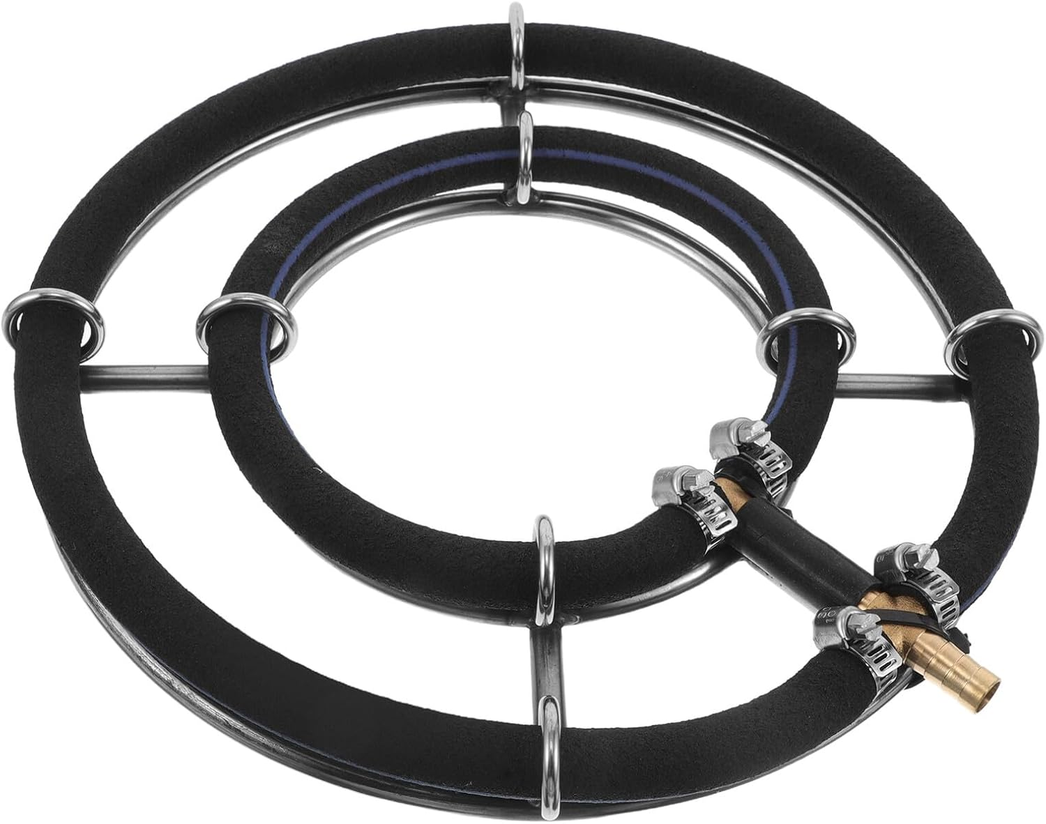 ANDRESLAD Nano Bubble Aquarium Air Stone round Air Bubble Diffuser Ring for Fish Tank and High Efficiency Oxygenation with Uniform Aeration Quiet Operation for Aquatic Health image number 4