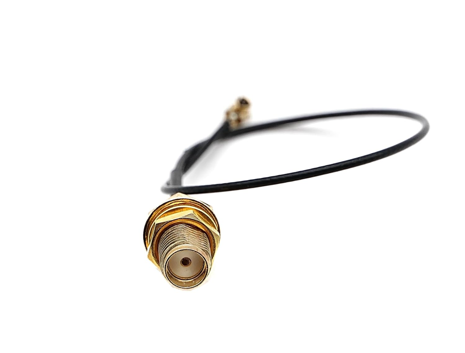 DIGISHUO 5Pcs 20Cm IPX UFL to SMA Extension Cable | SMA Female to IPX IPEX-1 Cord Antenna Pigtail Cable | Low Loss 1.13Mm IPEX to SMA Bulkhead Coaxial Cable | 50Ohm for Network Card, Mini PCI (20Cm) image number 4