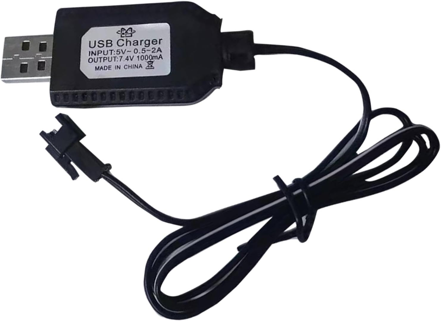 RC Charger Cable,7.4V 1000Ma Drone Charger for Quick Charging | RC Airplane Lithium Battery SM-2P SM-3P SM-4P, Drone Battery Charge Automatically Adapt