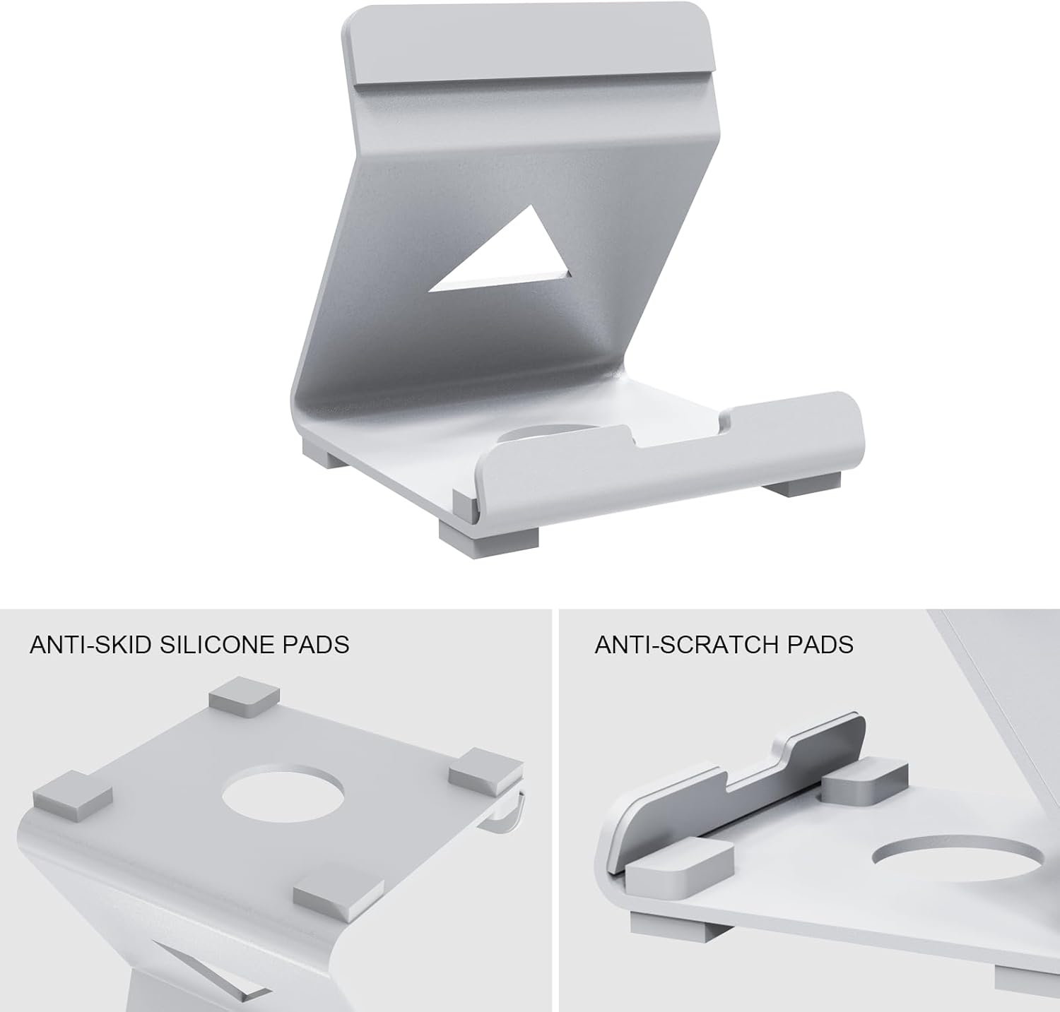 Levigo Game Controller Desktop Holder Stand Compatible with Playstation Portal/Asus ROG Ally/Steam Deck/Switch, Gaming Accessories Game Controller Host Bracket (White) - White image number 5