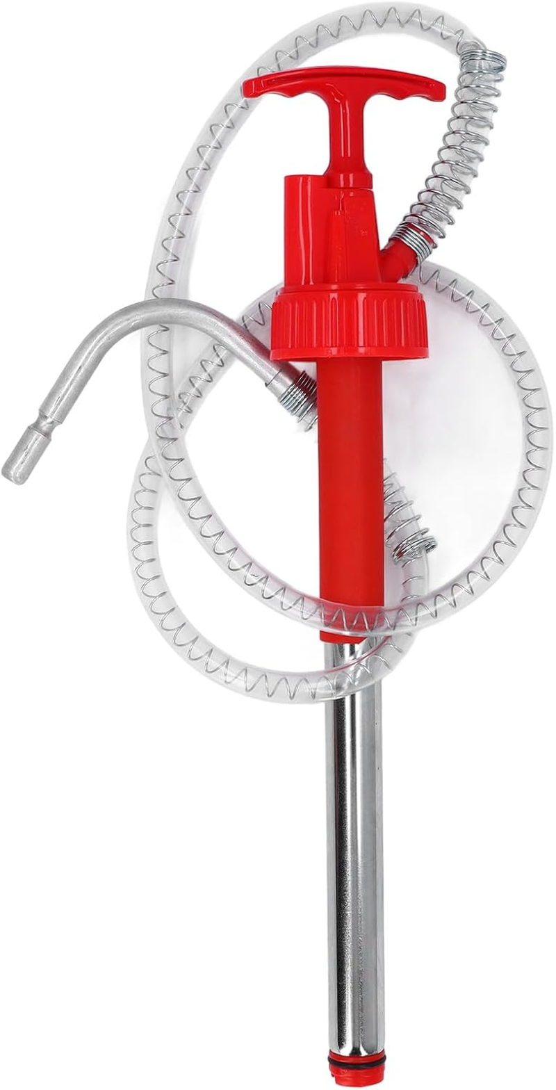 Hand Fuel Pump for 20L Drum, Leakage Proof Water Fuel Transfer Pump Oil Extractor with Non Drip Nozzle Manual Vertical Oil Drum Pump Portable Transfer Pump Kit for Gas Fuel image number 6