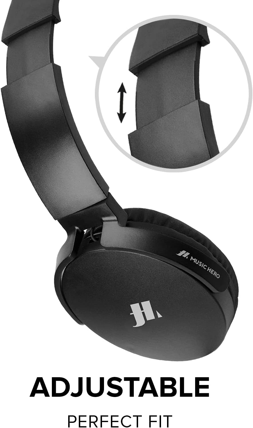 SBS Wired Headphones with Soft Rotating Ear Pads, 3.5 Mm X 1.2 M Jack Cable, Built-In Microphone and Answer/End Call Button, Black image number 4