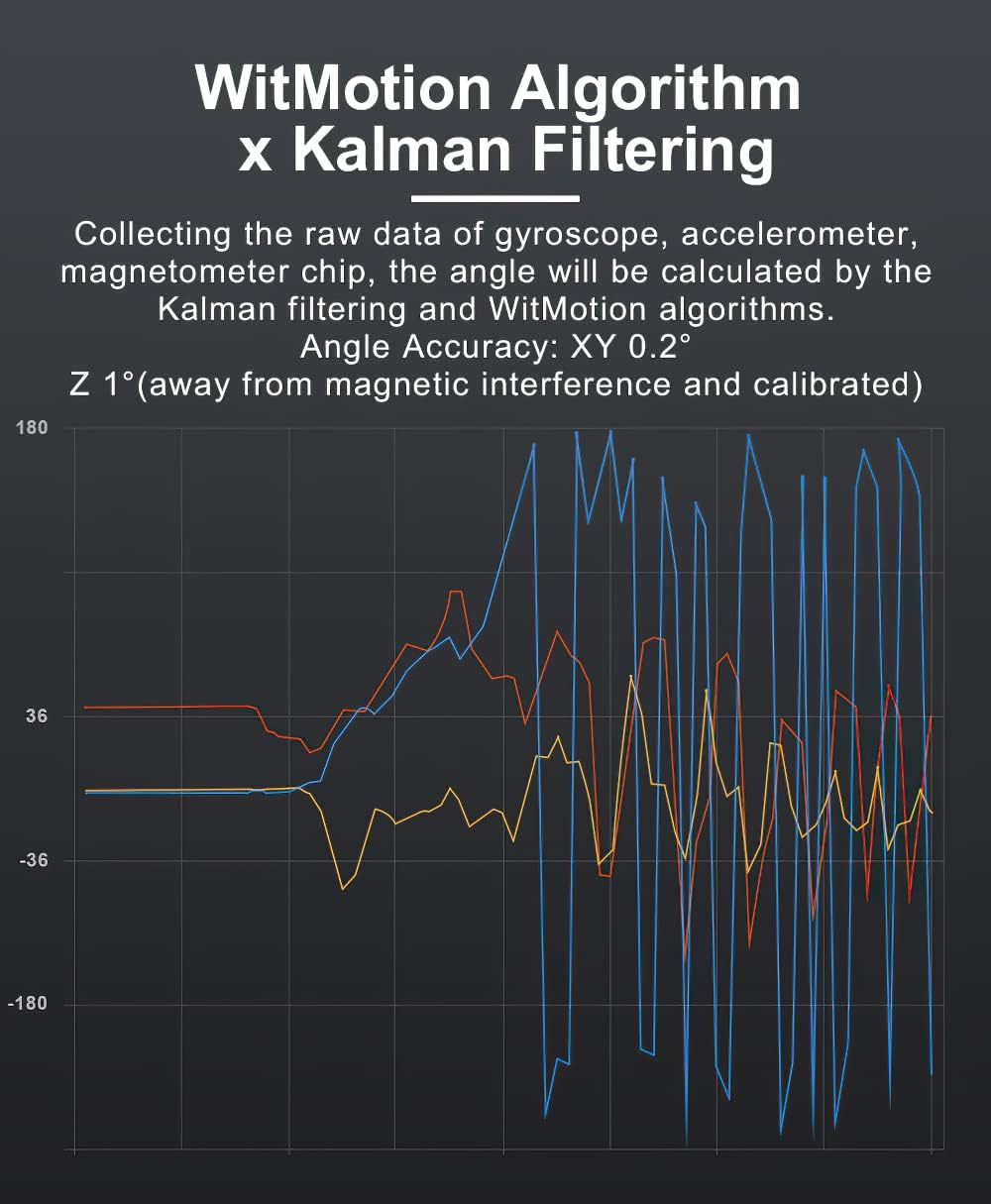 [Bluetooth 5.0 Accelerometer+Inclinometer] Witmotion WT9011DCL Bluetooth 5.0 Accelerometer Gyroscope Angle Sensor Electronic Compass Magnetometer Inclinometer&hellip; image number 6