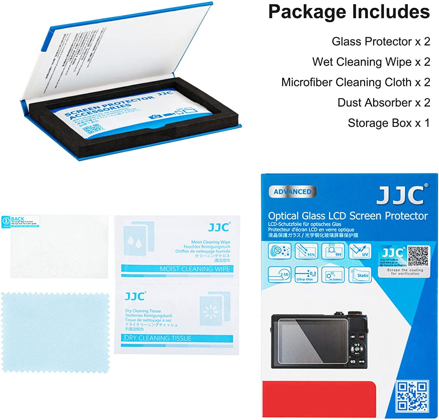 【2-Pack】 JJC Dedicated Tempered Glass LCD Screen Protector Film for Olympus Tough TG-7 TG-6 TG-4 TG-3 TG7 TG6 TG4 TG3 Camera, 0.3Mm Ultra-Thin, 9H Hardness, 2.5D round Edges image number 5