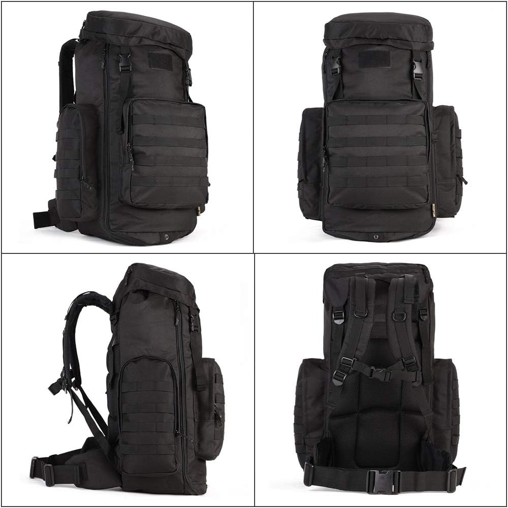 Hiking Backpack 85L Large Tactical Backpack Military Army Combat Rucksack Trekking Rucksack MOLLE Backpack image number 3