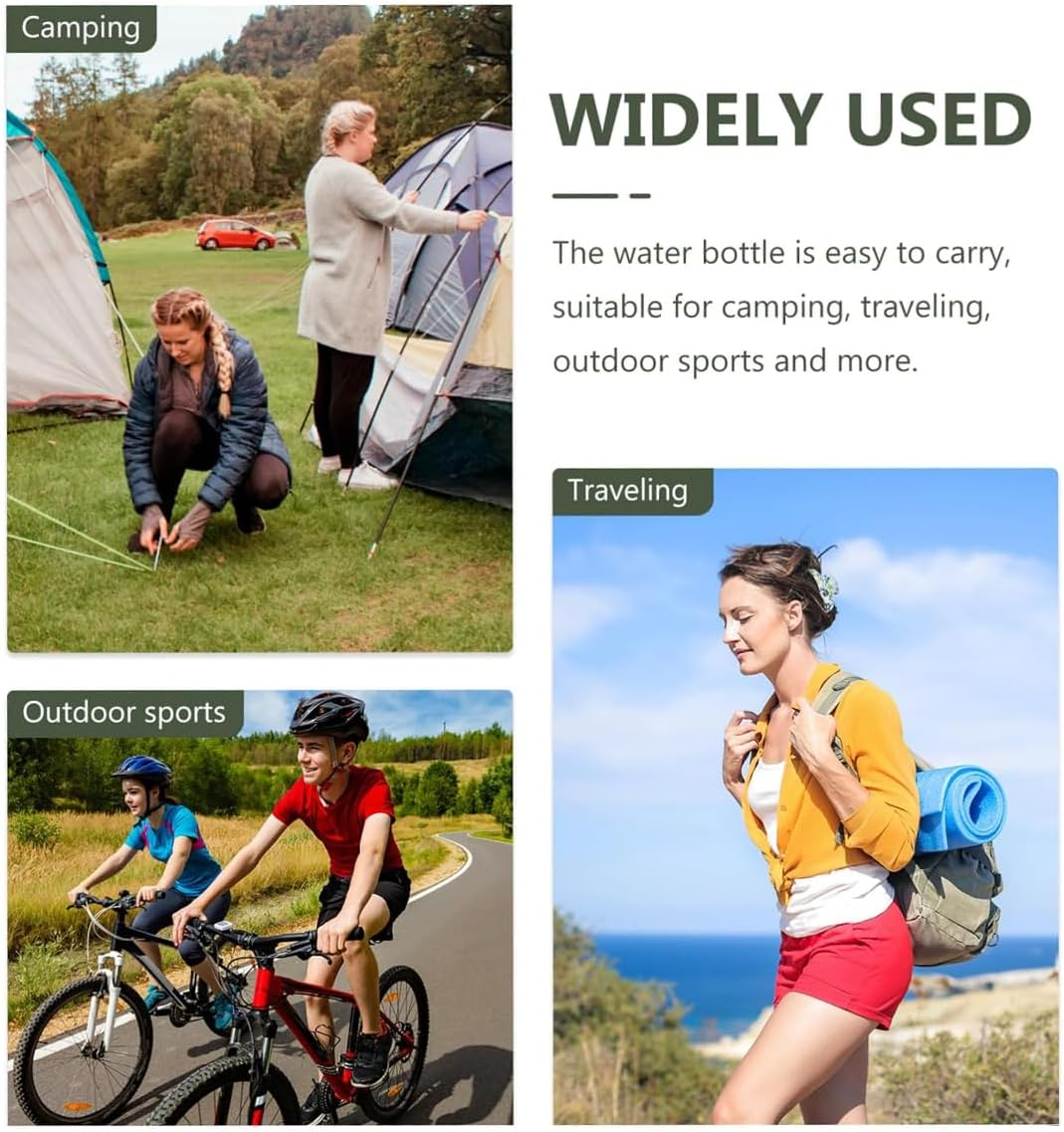 AIMALL 800Ml Stainless Steel Camping Canteen with Strap &ndash; Red Star Design Portable Water Bottle for Outdoor Hiking, Summer Camp, and Student Travel Use image number 6