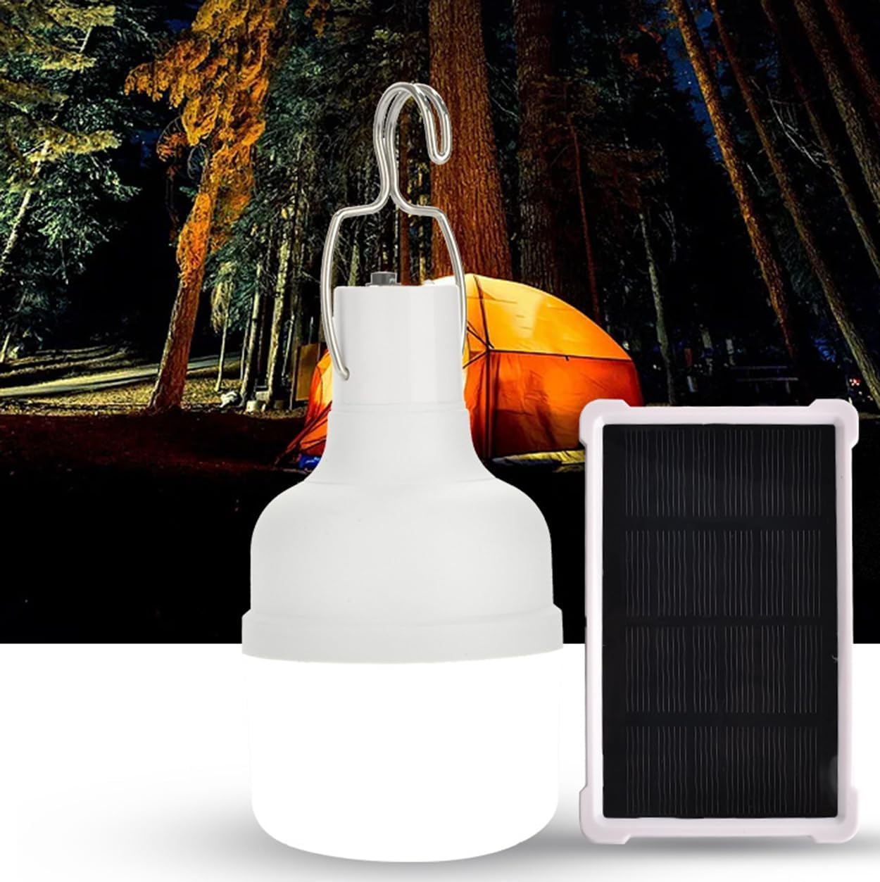 Meichoon Solar Light Bulb Remote Control LED Light Garden Emergency Lights for Shed Night Emergency Power Outage and Outdoor Lighting MY14 image number 5