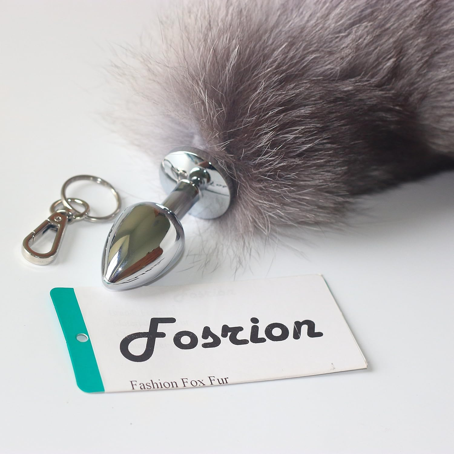 Multi-Function Real Fox Tail Fur Anal Plug Sexy Adult Toy Fashion Butt Stainless Steel Cosplay image number 3