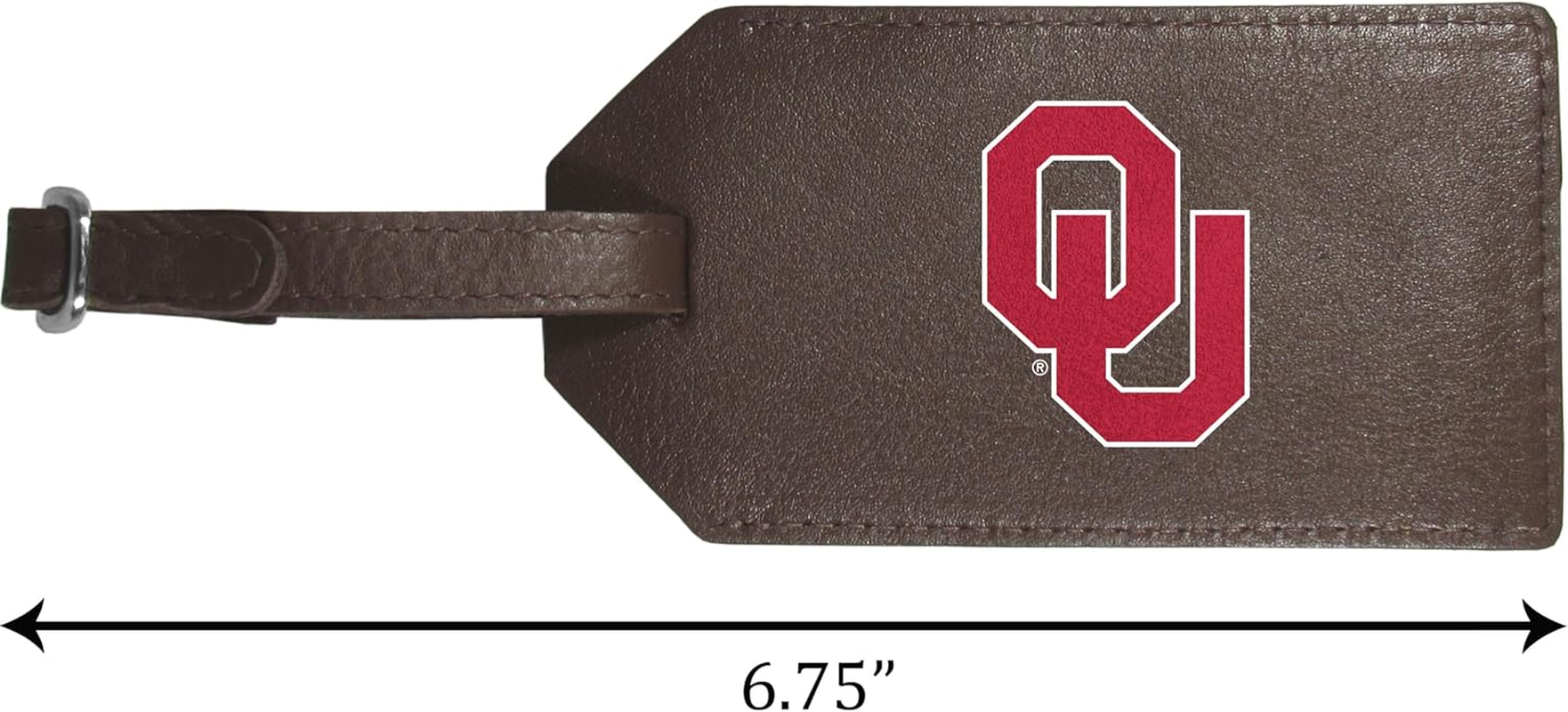 Siskiyou Oklahoma Sooners Leather Luggage Strap, One Size, Team Colors image number 2