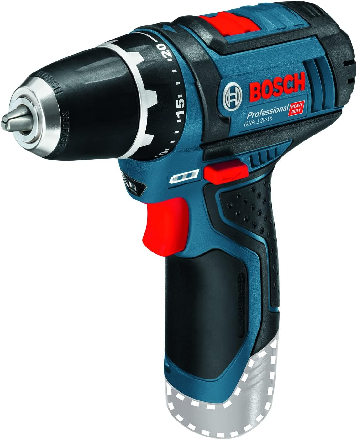 Bosch Professional GSR 12 V-15 Cordless Drill Driver (Without Battery and Charger) - Carton image number 3