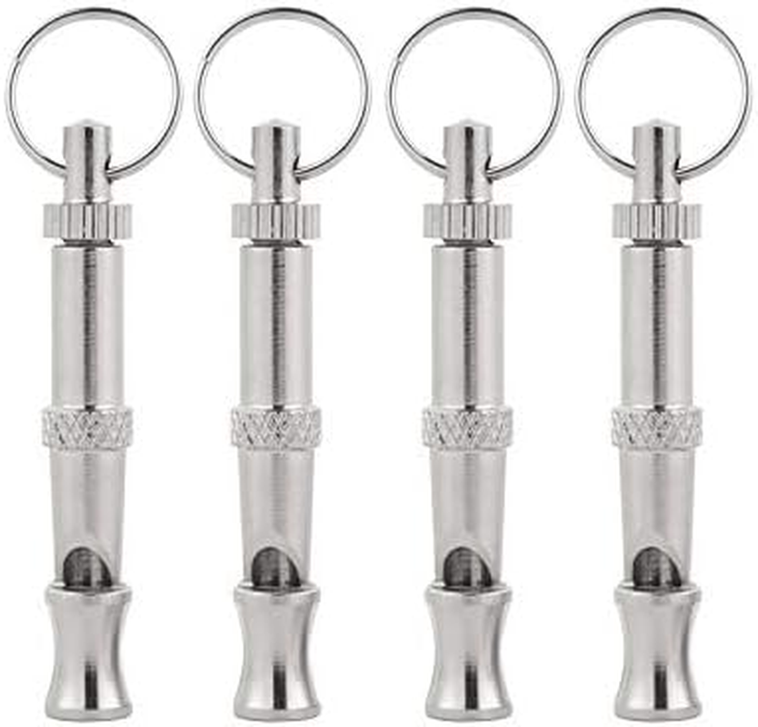 Ultrasonic Dog Training Whistle: Silent Dog Whistle to Stop Barking Neighbor'S Dog and Recall Pets, Aggressive Dog Deterrent (Silvery, One Size) image number 1