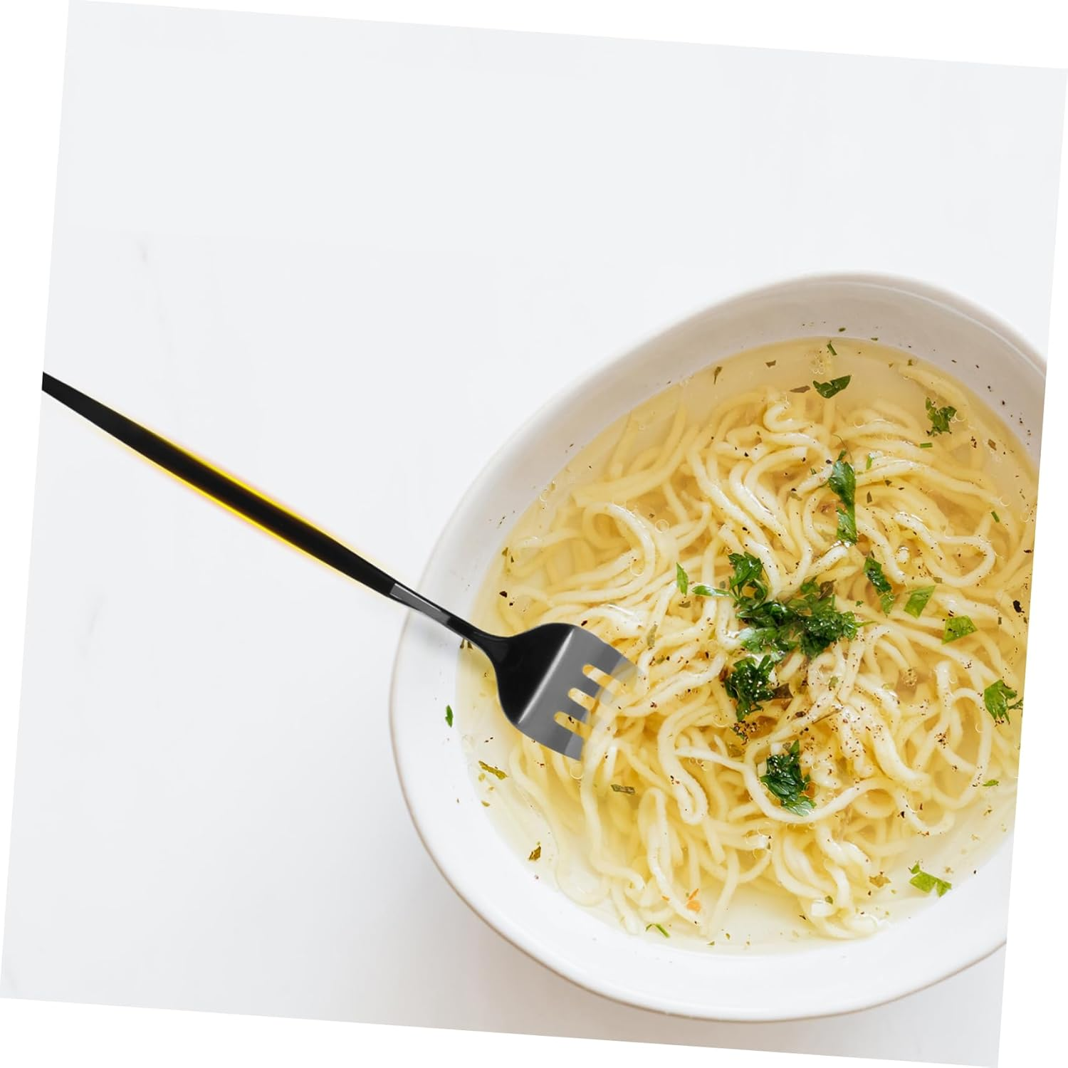 Dinner Set Fork Storage Case outside Picnic Tableware Travel Chopsticks Spoon Picnic Reusable Flatware Convenient Cutlery Bag Spoon and Black Stainless Steel image number 3