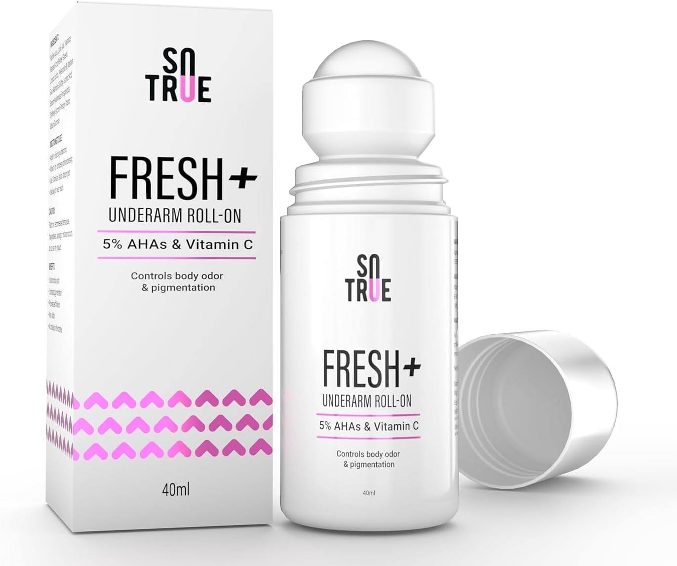 Sotrue Fresh + Underarm Roll-On with 5% AHA & Vitamin C, Controls Body Odour & Pigmentation, for Radiant Underarms, Helps Reduction in Pigmentation & Hydrates Dry Skin, 40Ml image number 6