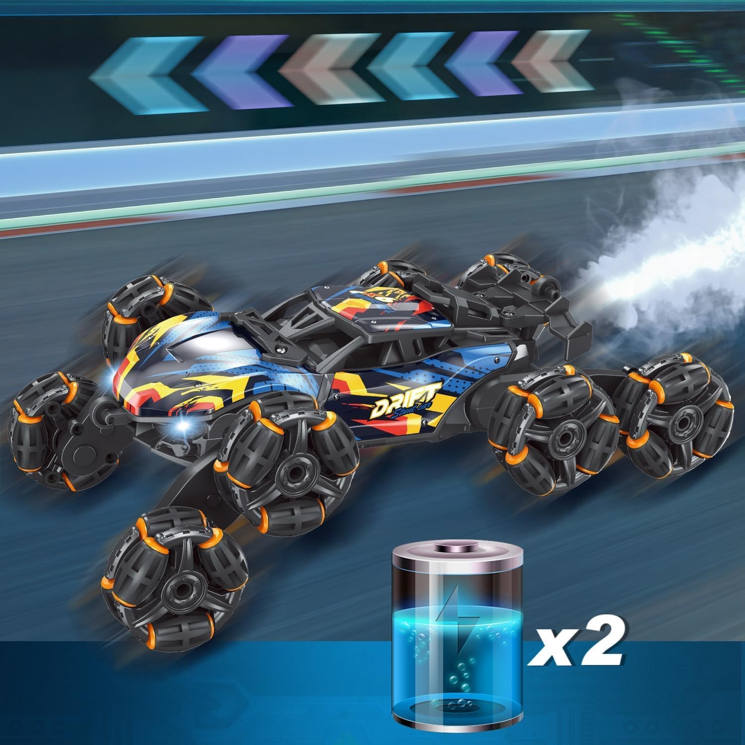 Stunt Car RC Car Toy, 8 Wheels Hand Controlled Rc Stunt Car Toys, Gesture Sensing Remote Control Cars for Boys Age 6 7 8-12 13 14 Year Old, Birthday Gifts Ideas for Kids image number 5