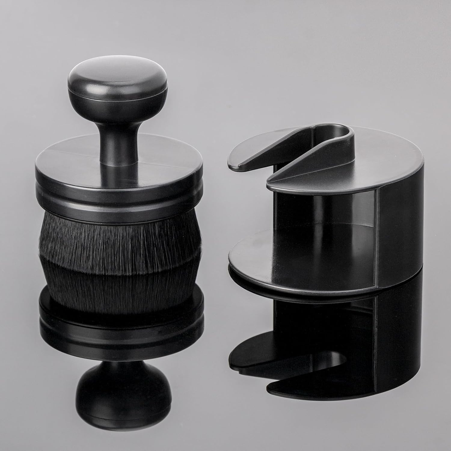 BABYSHEEP Tire Shine Applicator with Magnetic Sheet for Easy Storage,Vegan Car Tire Shine Brush with Stand for Auto Detailing Cleaning Service (Black) image number 6