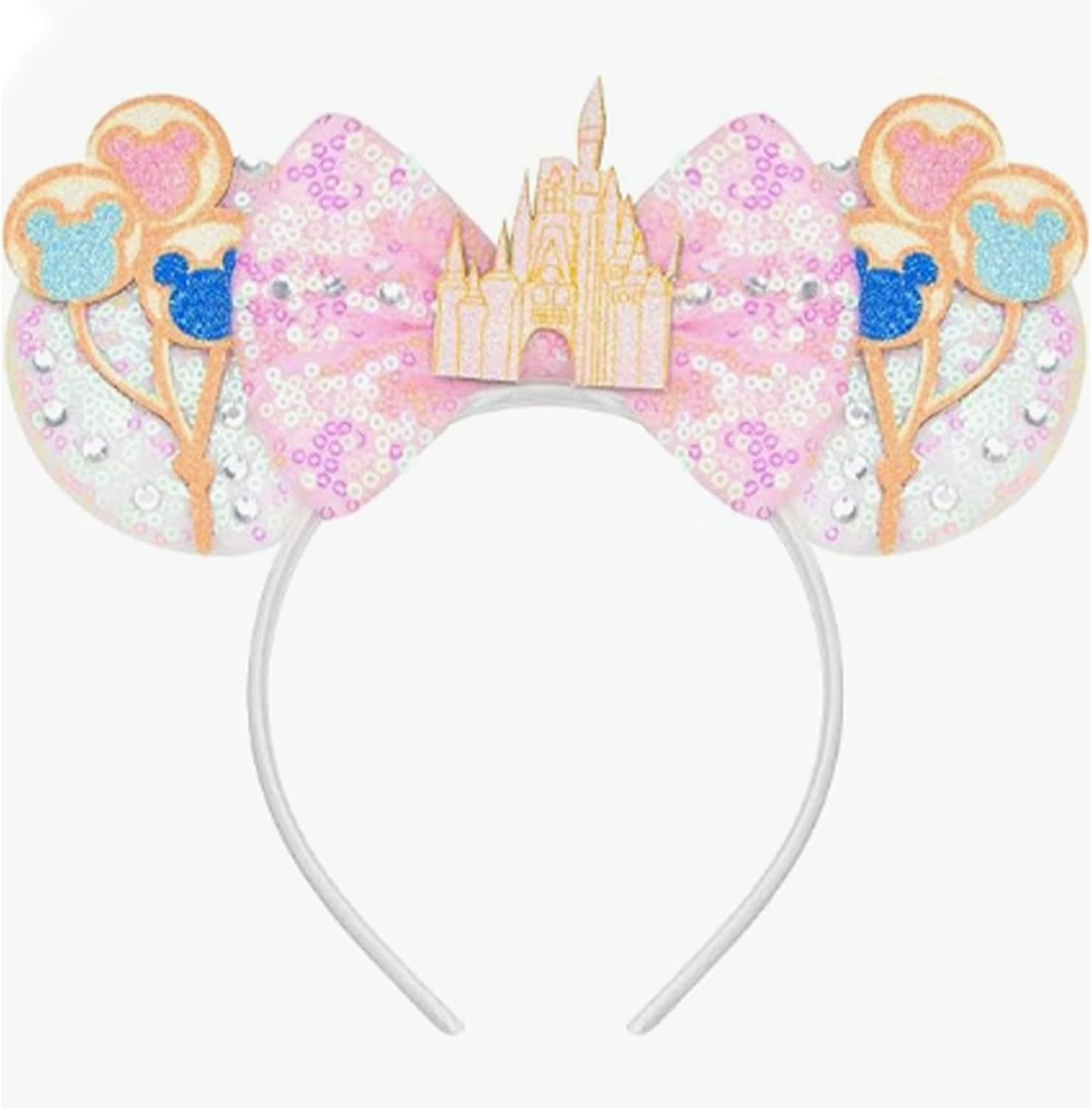 Mouse Ears Headband Cute Bow Headbands for Women Girls Mouse Ears Costume Accessories Decoration Party Hair Hoop (17, One Size)