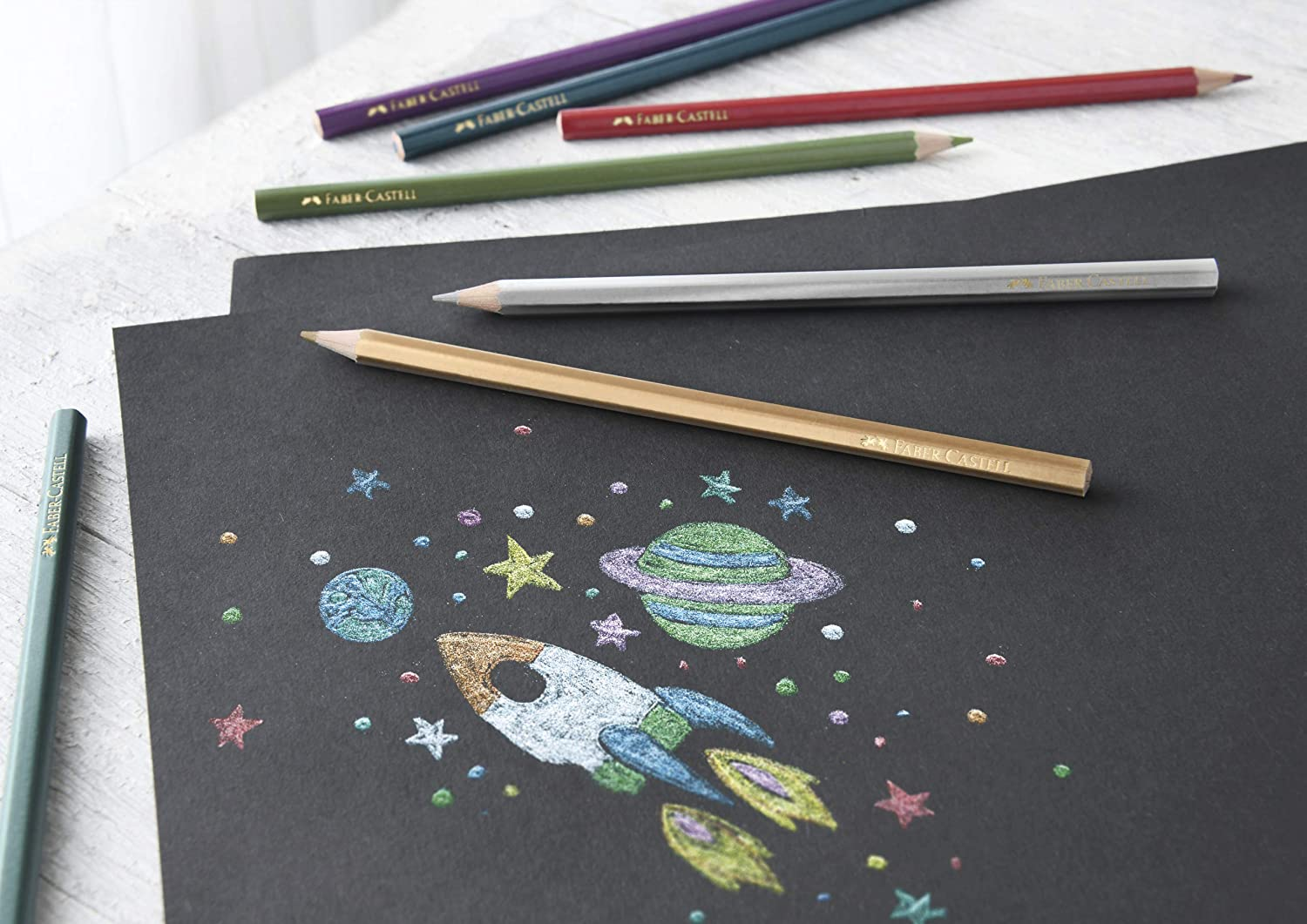 Faber-Castell Vibrant Classic Color Pencils, Assorted &ndash; Pack of 48, (16-115858) image number 6