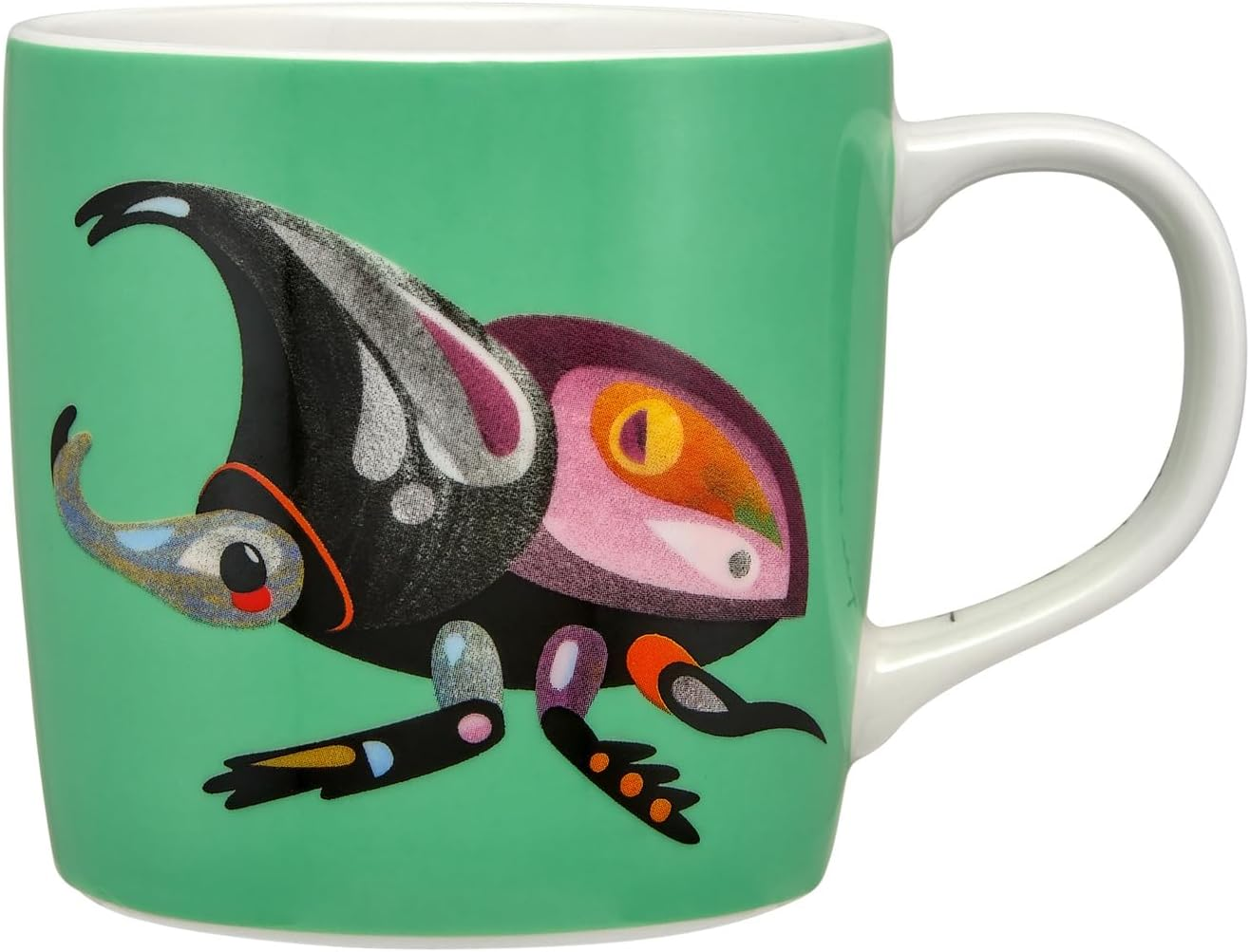 Maxwell & Williams Pete Cromer Garden Party Mug 370ML Rhino Beetle Gift Boxed image number 4