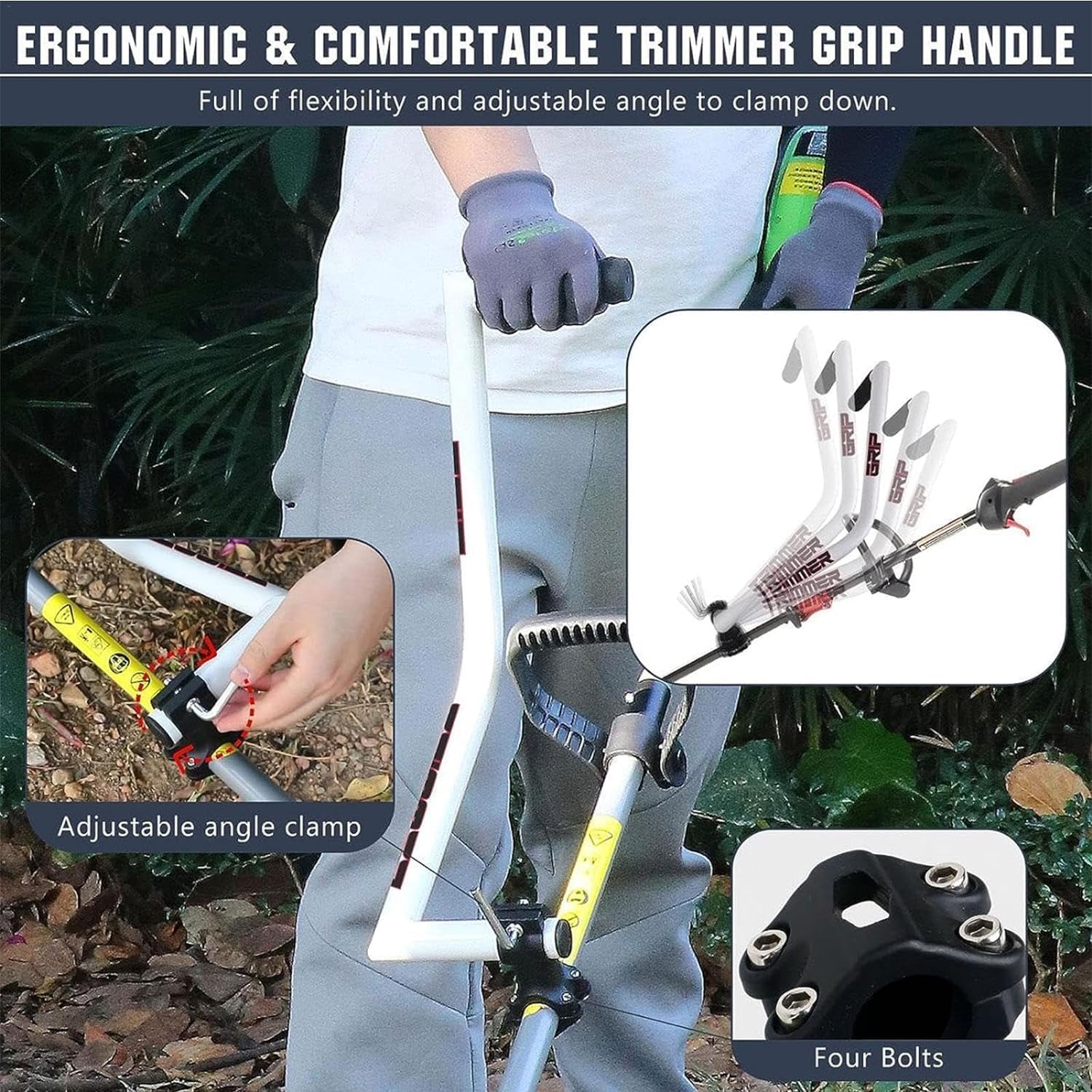 Ergonomic Trimmer Grip, Trimmer Grip Tool, Trimmer Grip Lawn, Trimmer Handle, Trimmer Grip, Ergonomic Handle, Trimmer Holder, Ergonomic Grip image number 3