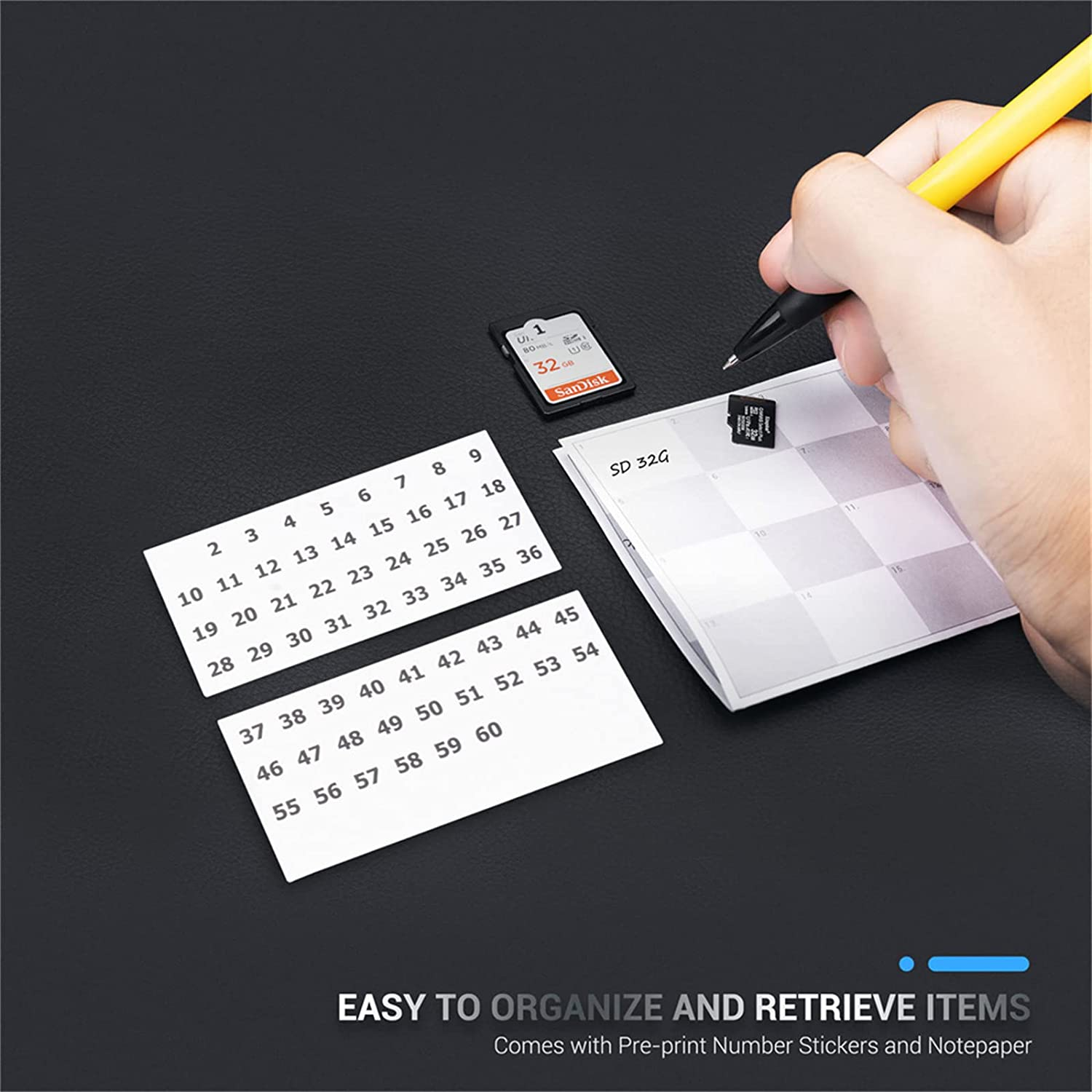 JJC USB Flash Drive Memroy Stick U Disk Case Holder Bag Storage Protective, Thumb Drive Organizer for 26 USB A/USB C Jump Drive, 9 SD SDXC SDHC & 18 Micro SD TF Card Case Holder image number 2