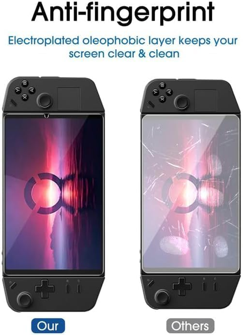 Amfilm 2 Pack Tempered Glass Screen Protector for Lenovo Legion Go Handheld 8.8 Inch 2023, Full Coverage, Transparent Ultra HD, Anti-Scratch, Anti-Fingerprint (Upgrade Version) image number 1