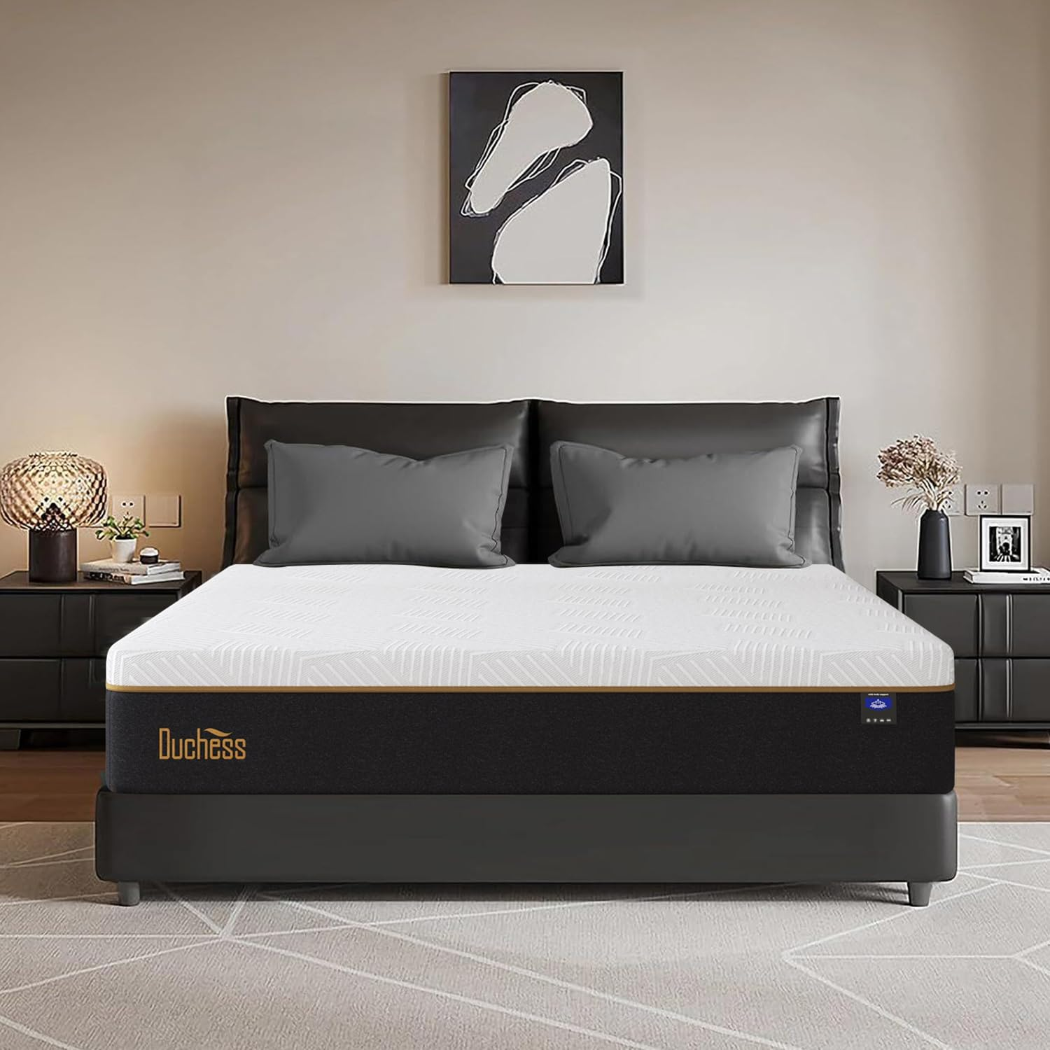 Duchess Mattress Double Size,Gel Memory Foam Mattress in a Box for Cool Sleep & Motion Isolation Pressure Release and Comfortable Sleep
