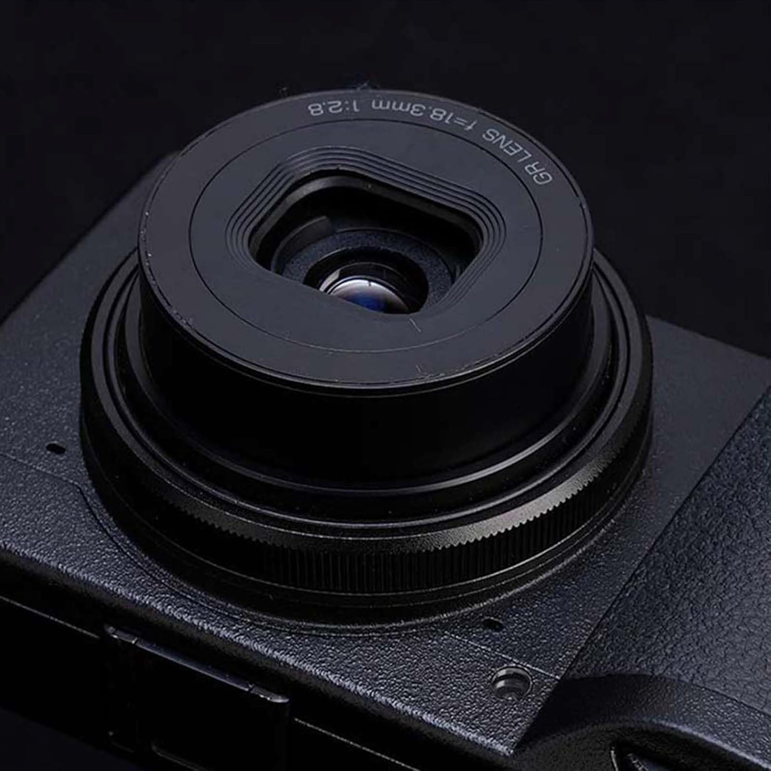 SZZCNOX Metal Lens Decoration Ring Cap for RICOH GR3X/GR3III/GR3IIIX/GR3 HDF Camera, Replacement Lens Ring Camera Accessories (Black) image number 1