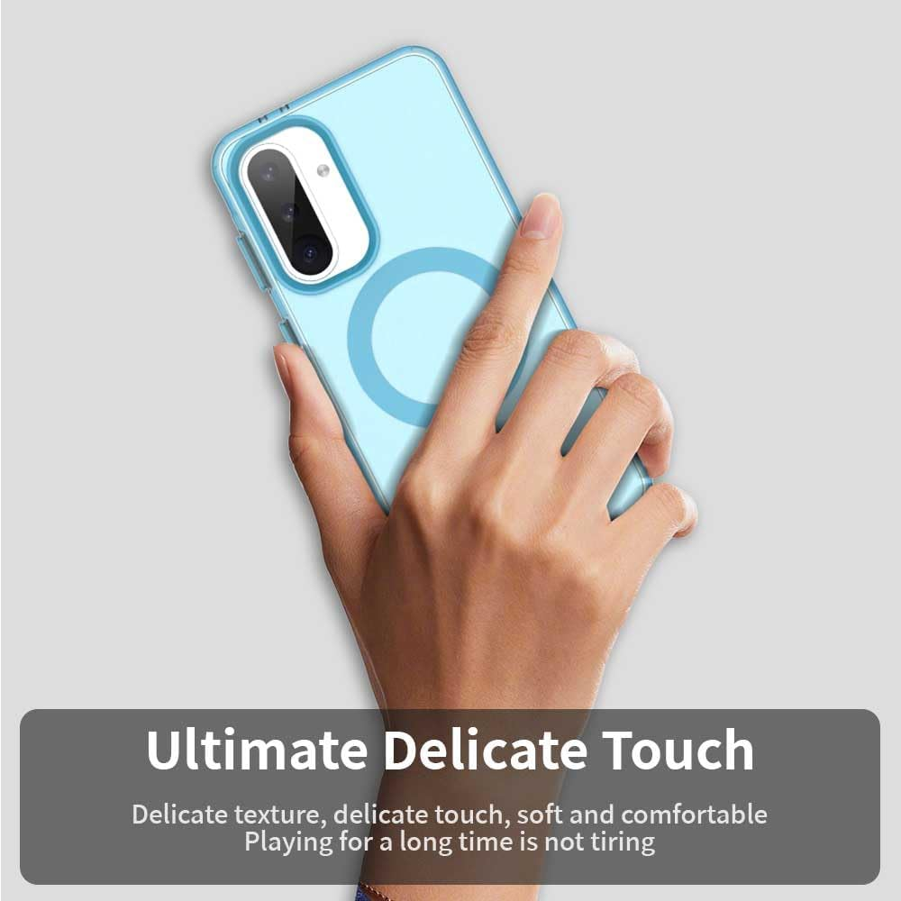 Compatible with Motorola Moto G35 5G Drop Protection Magnetic Charging Phone Case Cover Blue image number 1