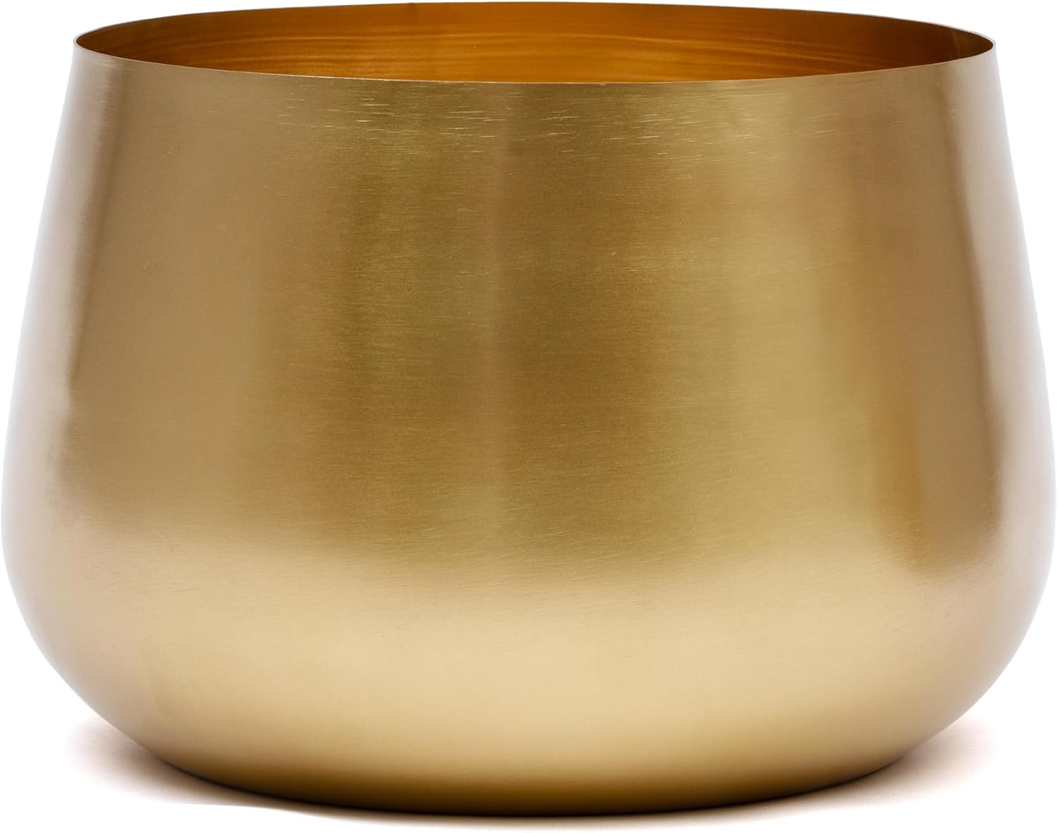 Olly & Rose XL Black Plant Pot with Plant Stand - Metal Plant Pots Indoor Planter 28Cm 11 Inch Large Flower Pot (Black, 28 Cm with Stand)