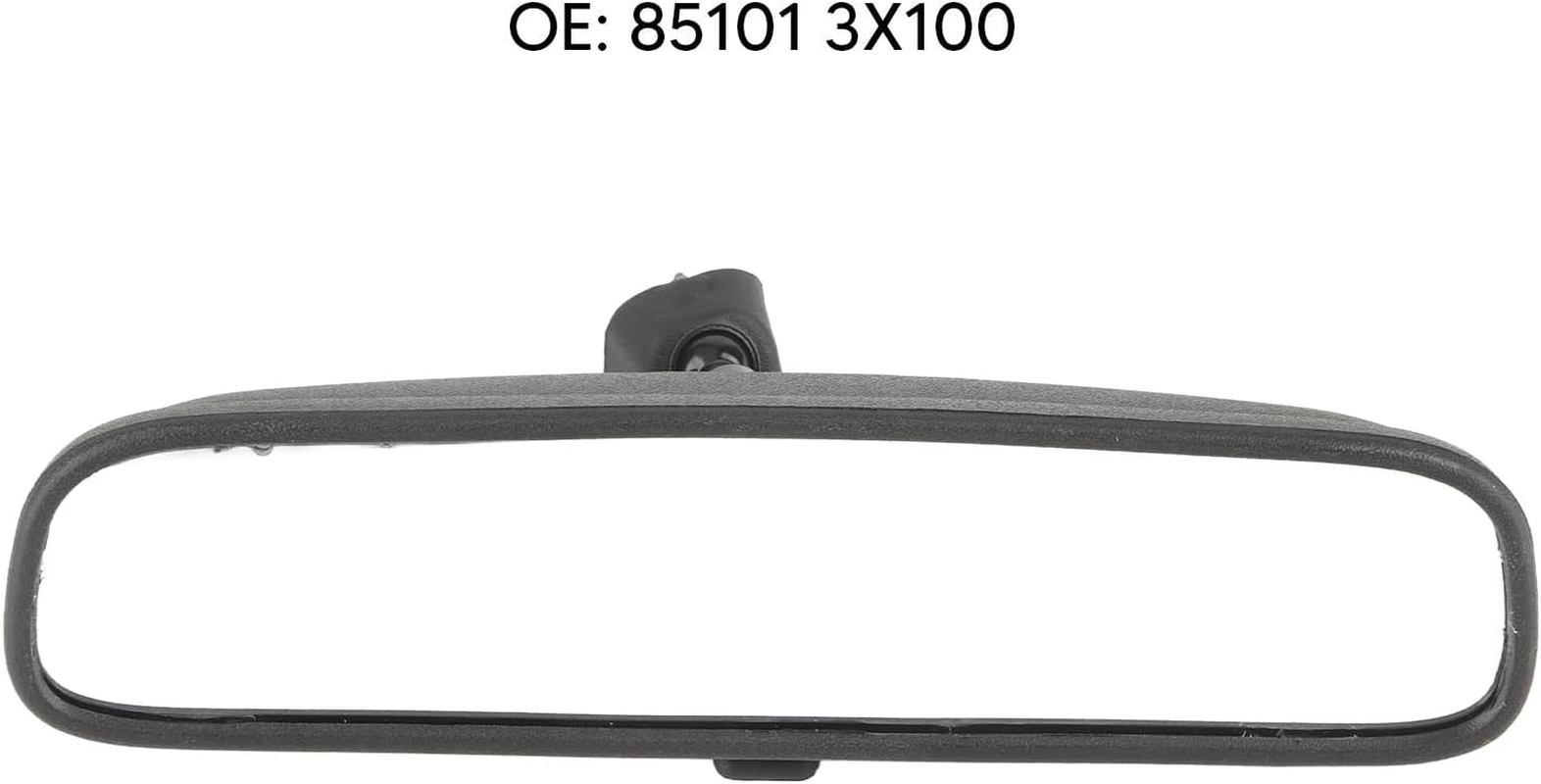 Interior Rearview Mirror for Hyundai Accent, Tucson, Centre Mount Replacement, Model 85101 3X100 image number 4