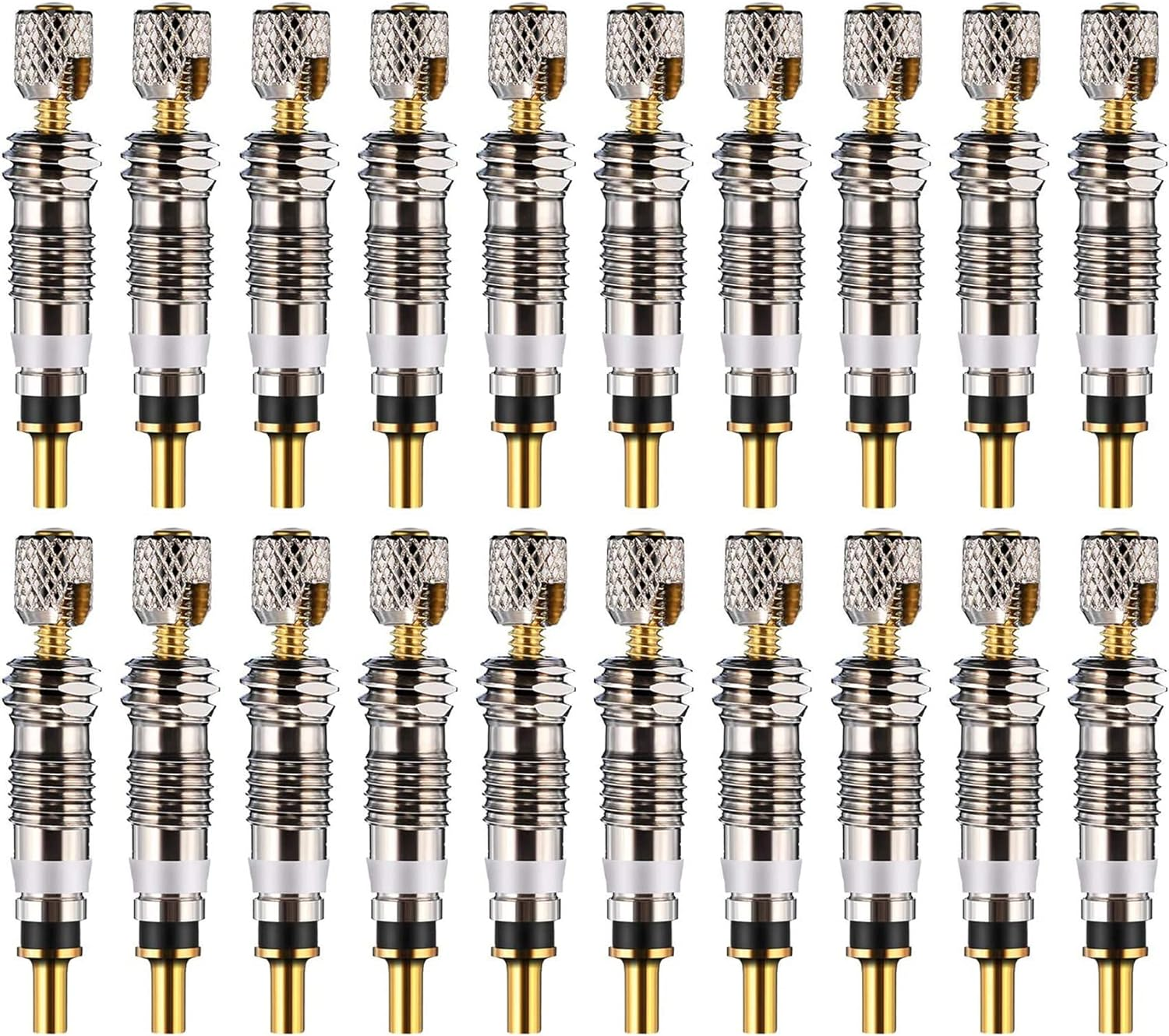 Tunghey Presta Valve Cores Brass Tubeless Cores Kit Bike Replacement for Road and MTB Bike Tubeless Presta Valve Stem, Stan'S, Vittoria, Continental, Kenda and More image number 1