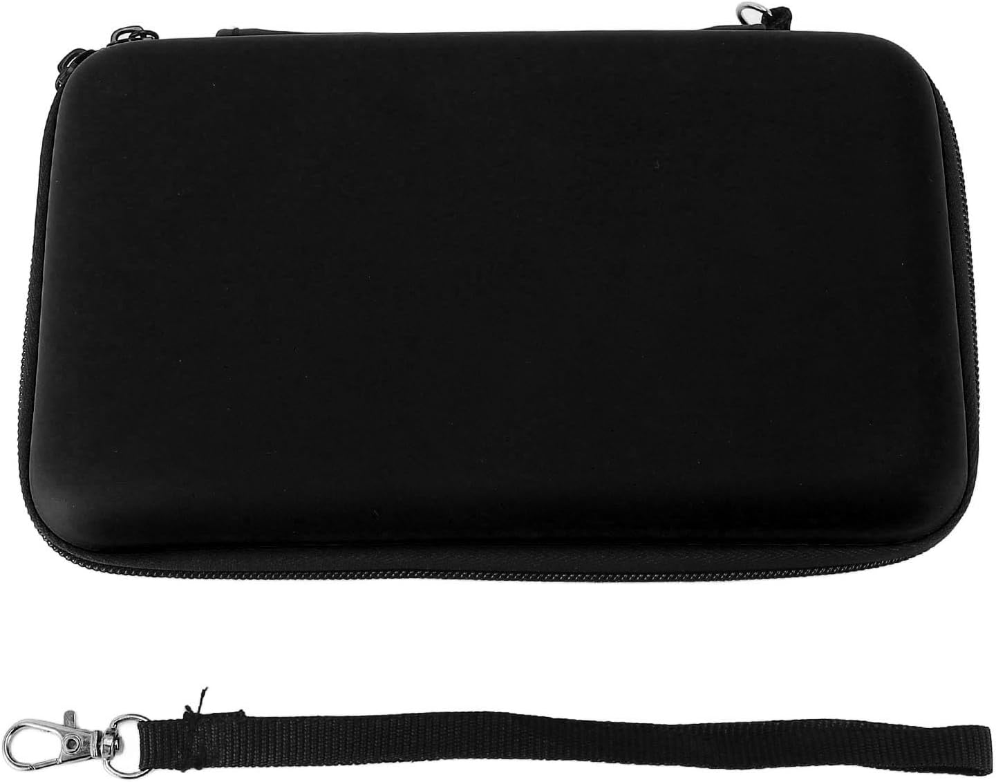 Carrying Case for 3Ds/New 3DS Xl/New 2DS XL, Hard Protective Shell Travel Case, with 8 Game Card Slots & Inner Pocket, Hard EVA Portable Console Protective Pouch (Black)