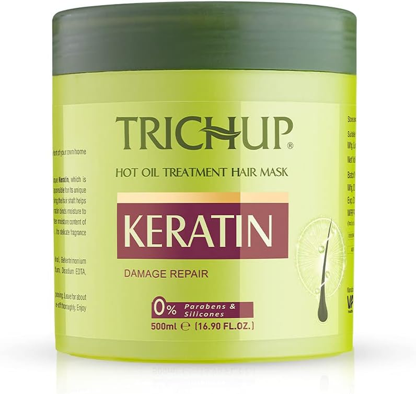Trichup Keratin Hair Mask 500Ml - for Intense Damaged Hair Repair - Salon like Hair Spa at Your Home - for Dry & Damaged Hair image number 1