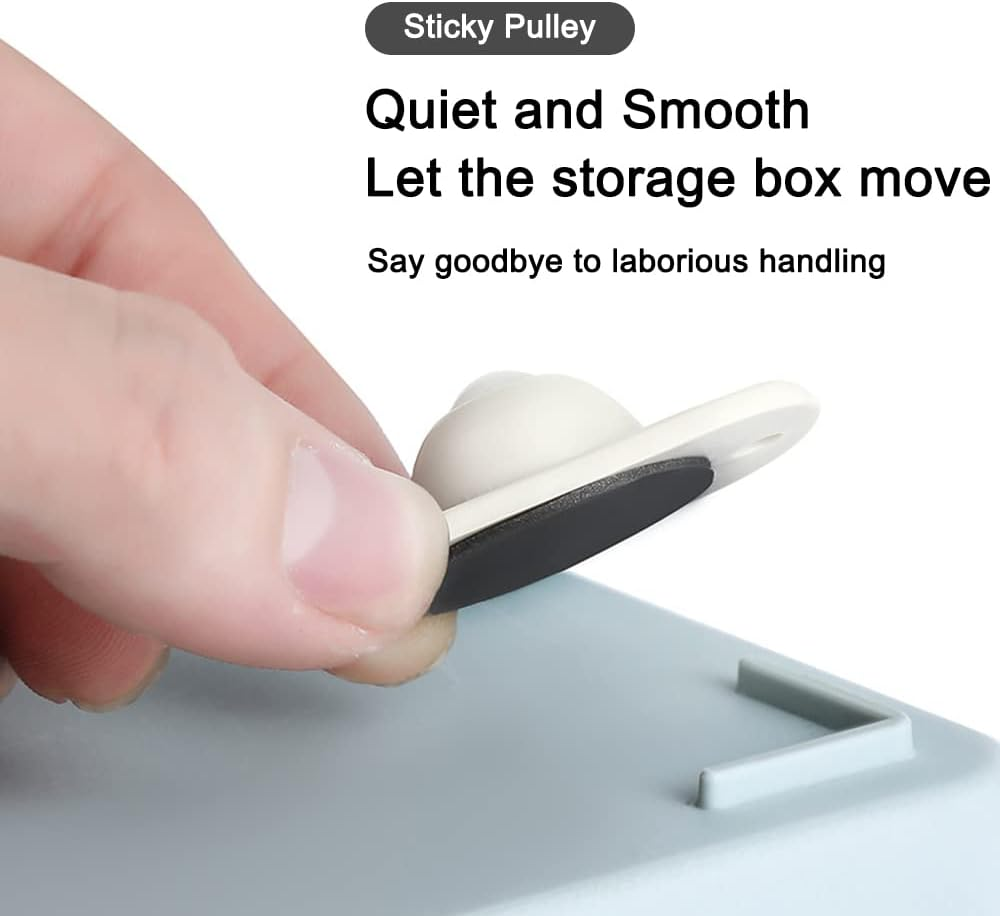 16 Pieces Self Adhesive Caster Wheels Mini Swivel Wheels Stainless Steel Paste Universal Wheel 360 Degree Rotation Sticky Pulley for Bins Bottom Storage Box Furniture Trash Can image number 5