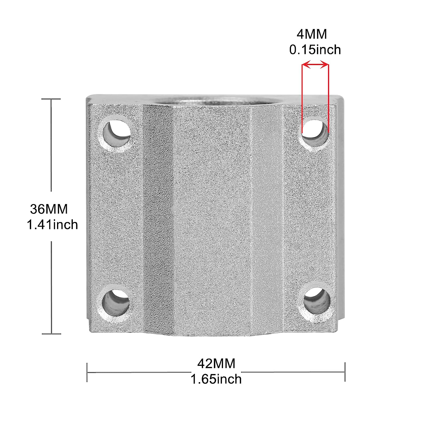 Ruimou 4Pcs SCS12UU Linear Motion Ball Bearing Slide Unit Bushing(12Mm Inner Dia.) for CNC Machine Linear Sliding, 3D Printer Part image number 1