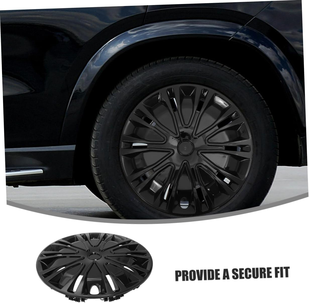 ASAKKURA Wheel Decorative Rim Cover for Cars Easy Installation Distinctive Design for Enhanced Vehicle Appearance image number 4