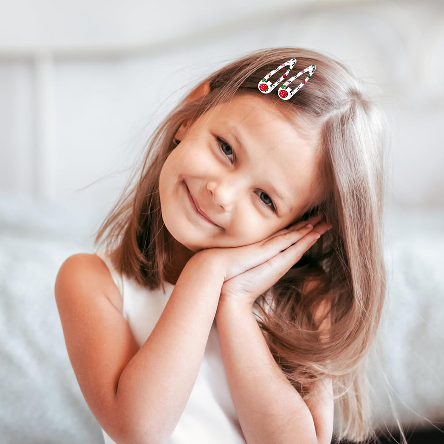 Girls Hair Clips, 40 Pcs Colorful Small Hair Barrettes, Multiple Style Printed Hair Clips, Cute Candy Color Barrettes, 2 Inch Cartoon Little Hairpin for Toddlers Kids Girls image number 5