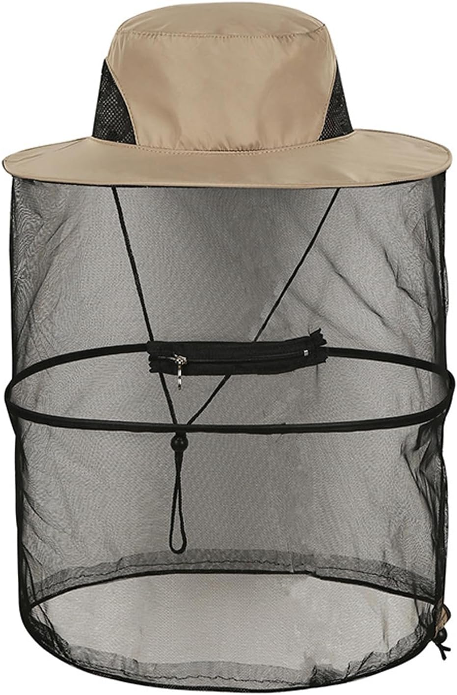 T Tersely 2 Pack Mosquito Head Net Hat,Breathable Outdoor Sun Hat Bucket Hat with Hidden Net Mesh Mask,360-Degree Protection Bug Net Cap image number 4