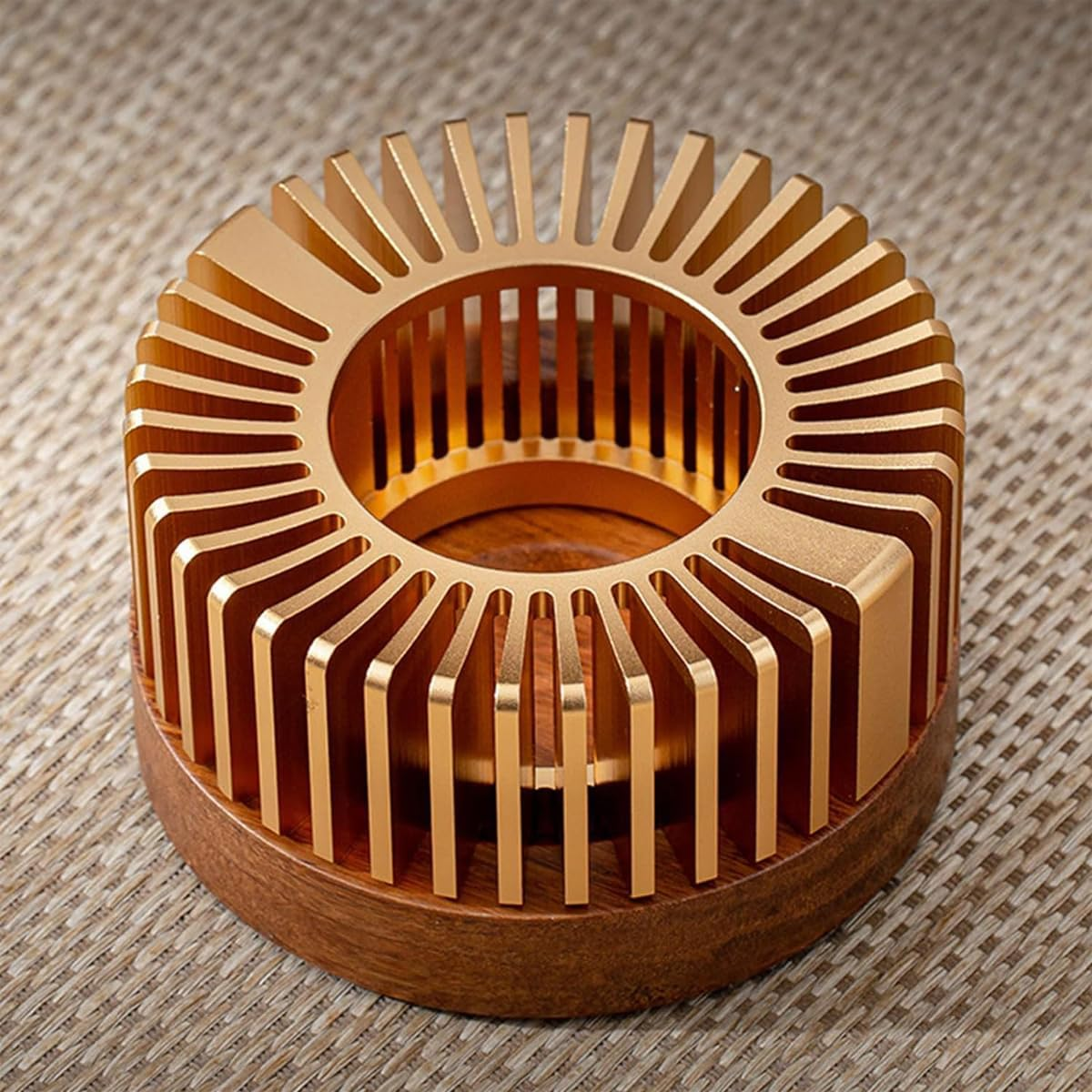 Sarini Oil Burner,Tea Light,Fragrance Oil Lamp, Amazing Night Effect,Aroma Lamp Ambience Made of Anodised Aluminium, Aroma Lamp,Can Be Used as a Warmer image number 2