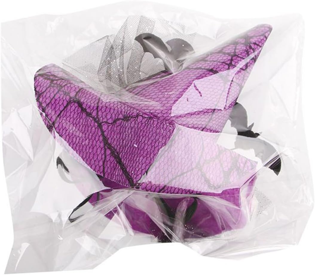 Cat Halloween Hat | Halloween Costumes for Dogs,Eyeball Bat Design Witch Headwear Adjustable Strap for Medium Breed Photo Props Party Indoor Thanksgiving image number 2