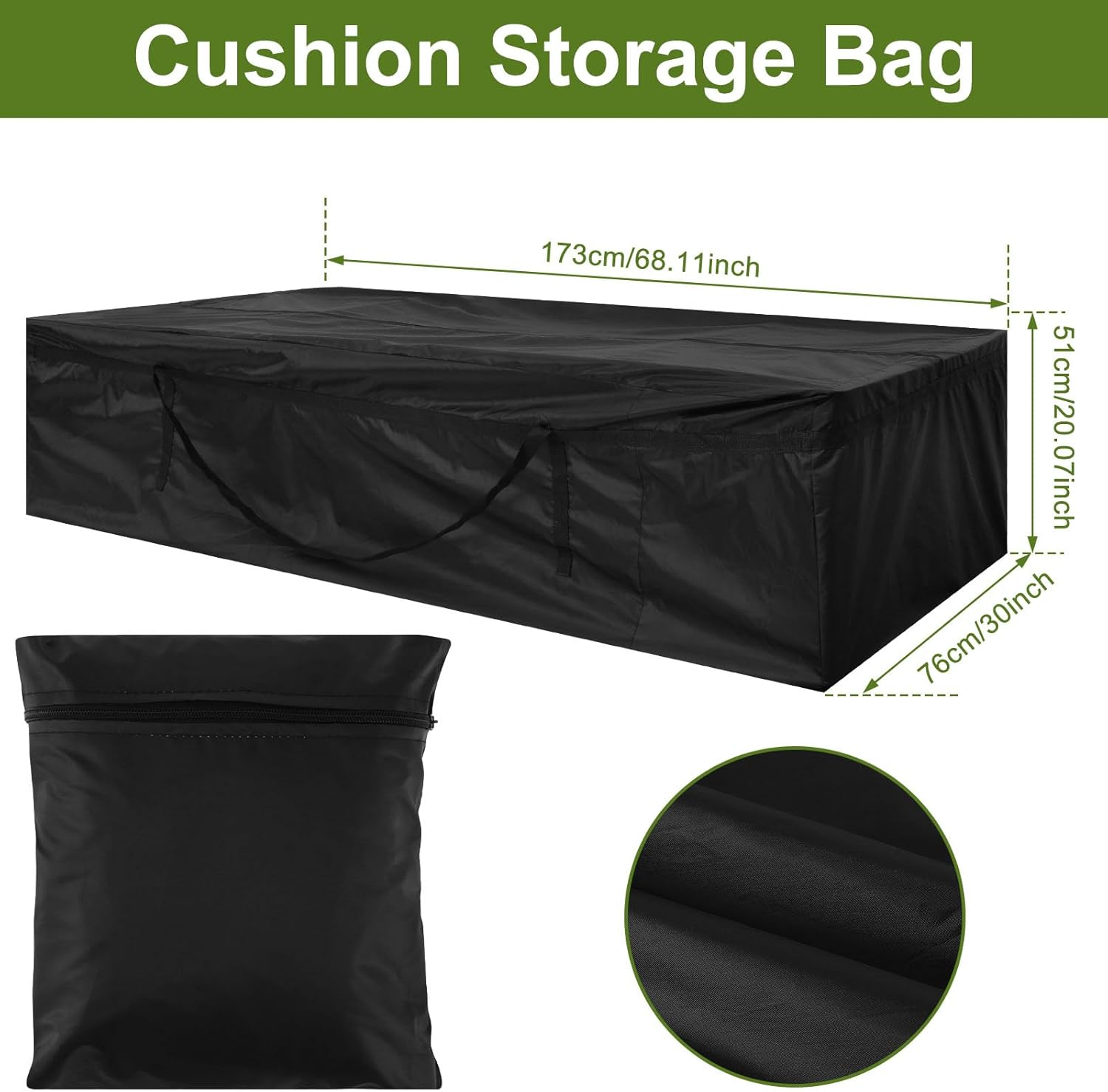 Extra Large Duffle Bag 68.1&times;29.9&times;20.1 Inch Travel Duffle Bag with Handle Foldable Travel Bag with Storage Bag Waterproof Gear Bag Oxford Cloth Storage Tote Bags for Travel Camping image number 5