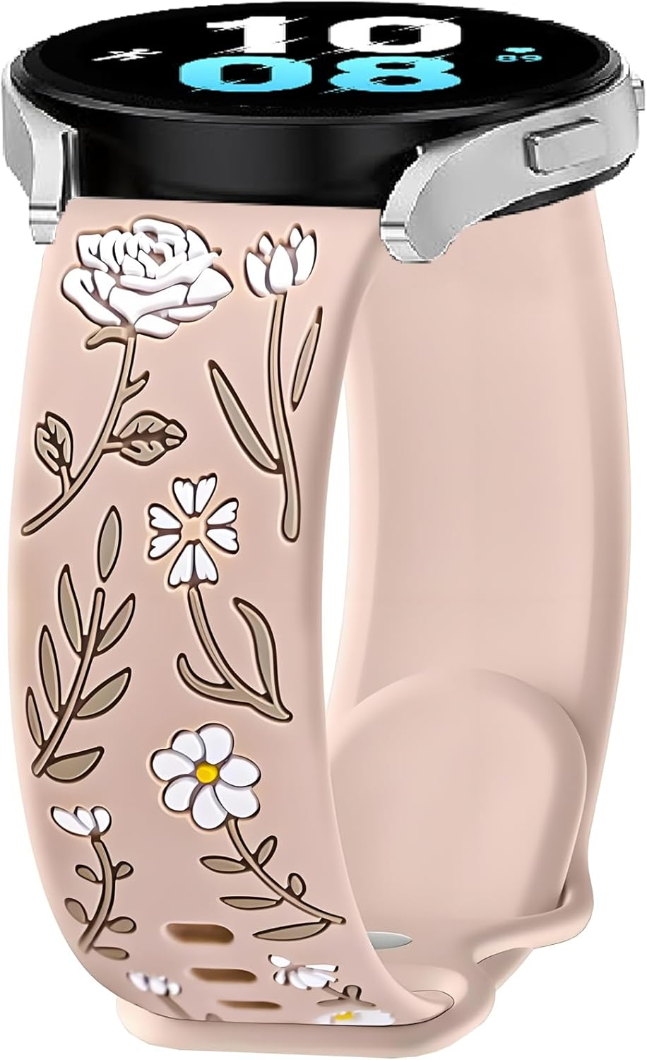 FYISWHO Rose Silicone Replacement Strap for Polar Vantage M3/M2/M/V3/V2 Shift/Grit X2 Pro/X/X Pro, 22 Mm Sports Wristbands, Watch Strap, Bracelet for OPPO Watch X/Watch 2/2R