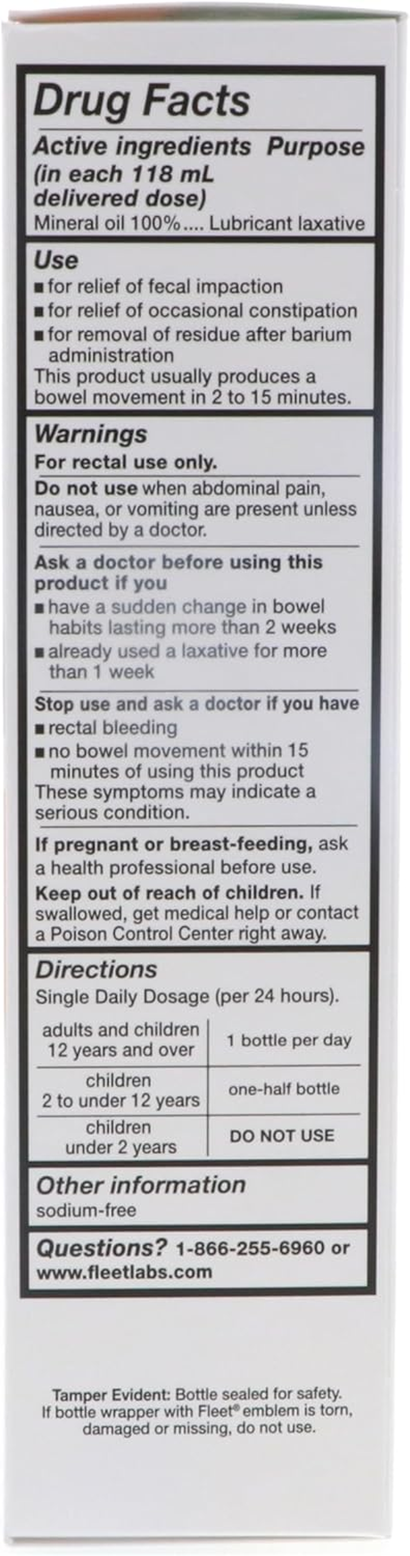 Fleet Enema - Mineral Oil - 4.5 Fl Oz. - (3 Pack) image number 2