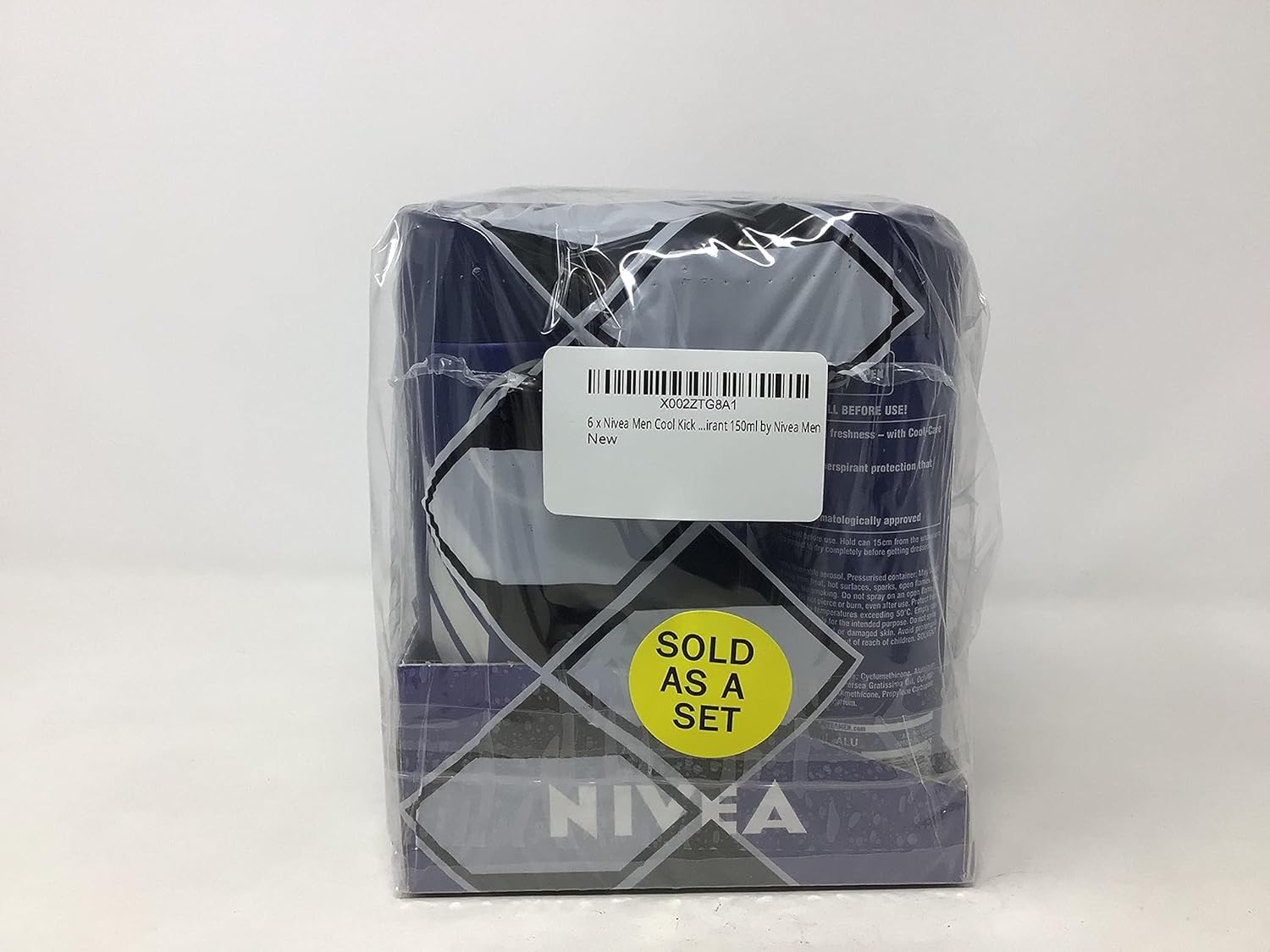 6 X Nivea Men?? Cool Kick 48H Anti-Perspirant 150Ml by Nivea for Men image number 1