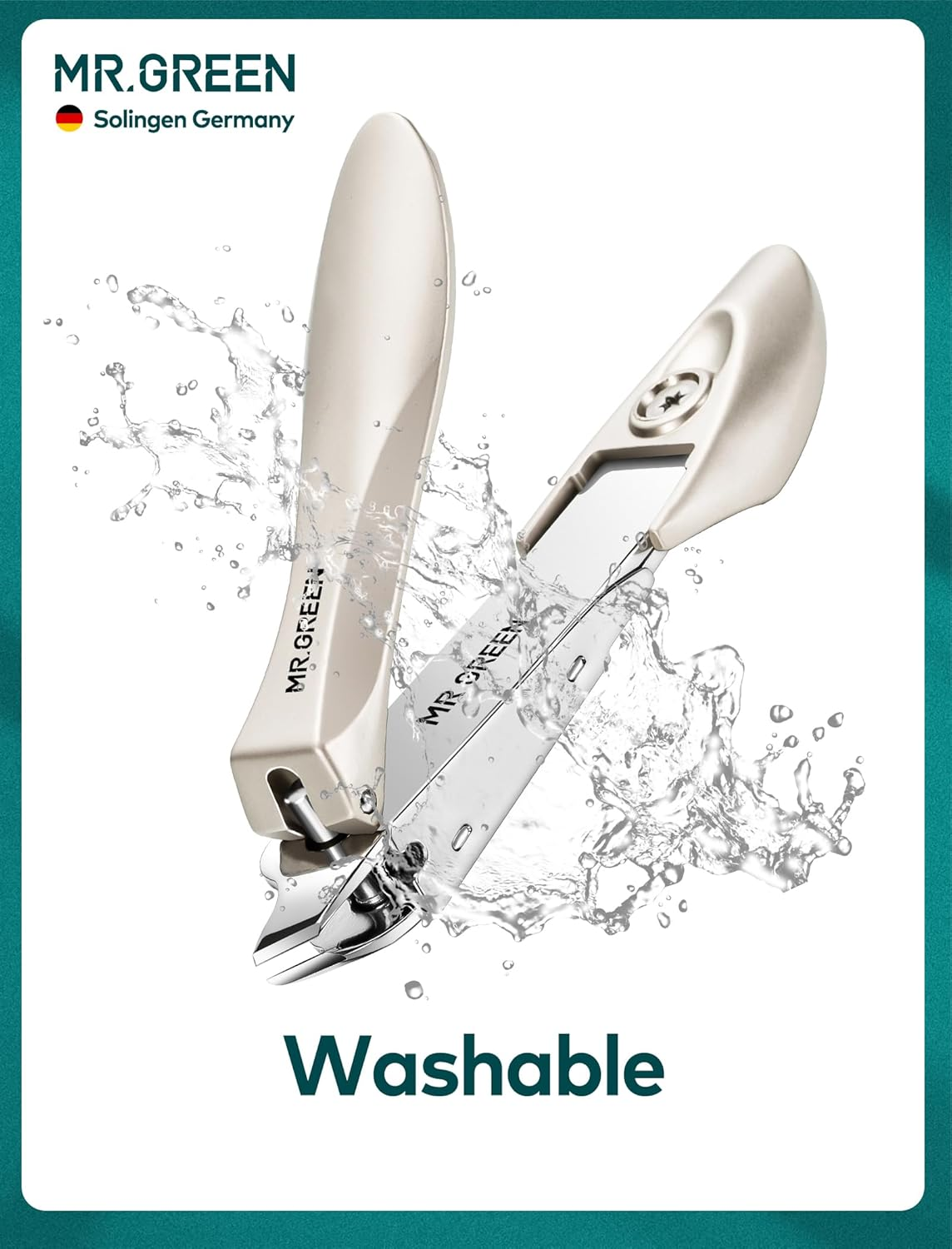 Nail Clipper with Catcher, Slanted Edge Nail Cutting Clippers Stainless Steel Fingernail and Toenail Cutter Trim with File for Men and Women image number 4