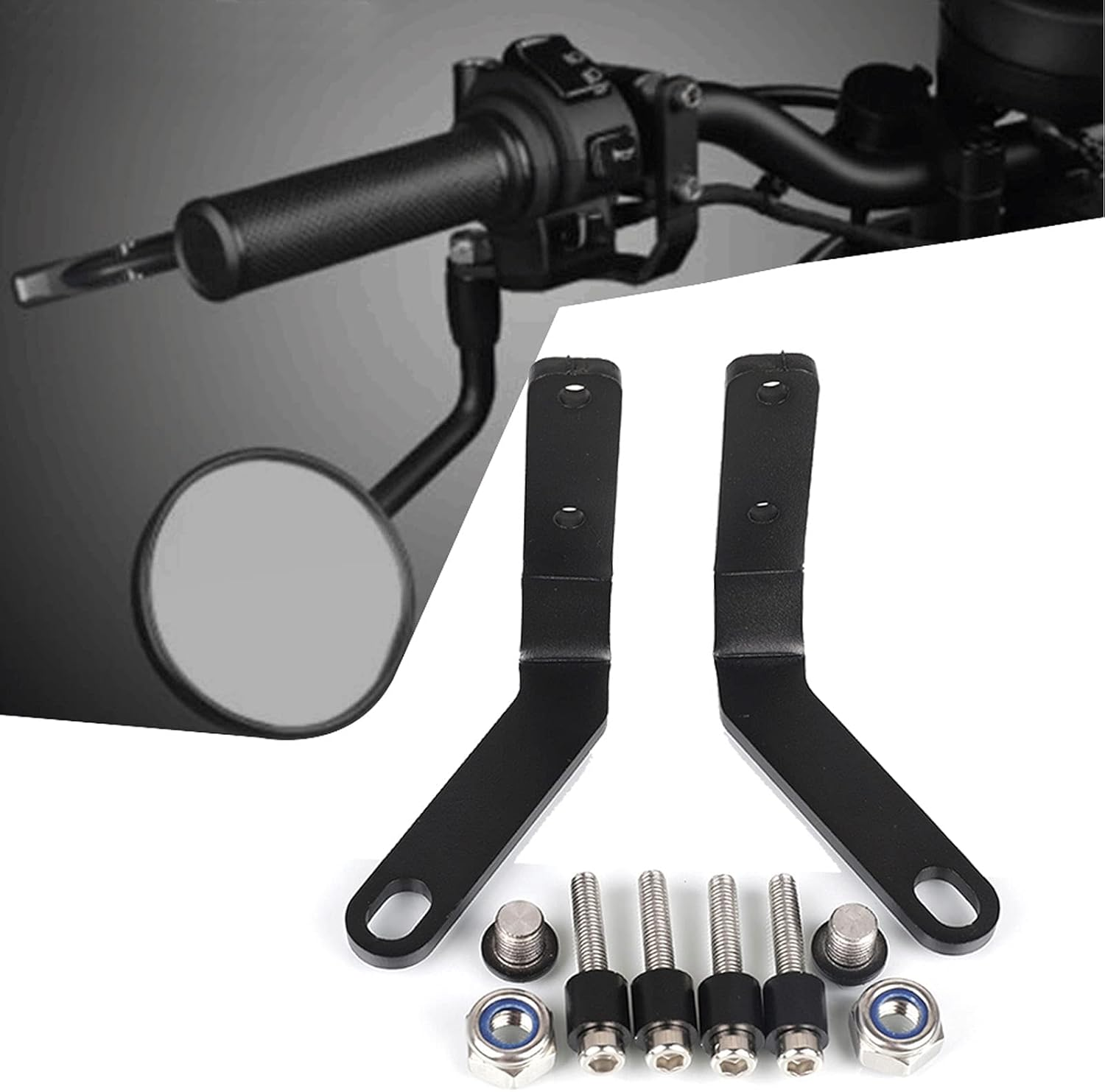 CMX500 2025 Motorcycle Rearview Mirror down Bracket Handlebar Rear View Side Mirror Bracket Compatible with Rebel CMX500 CMX300 CMX250 2017-2023-2024-2025 Rebel 500 300 250 2017-2025 image number 5