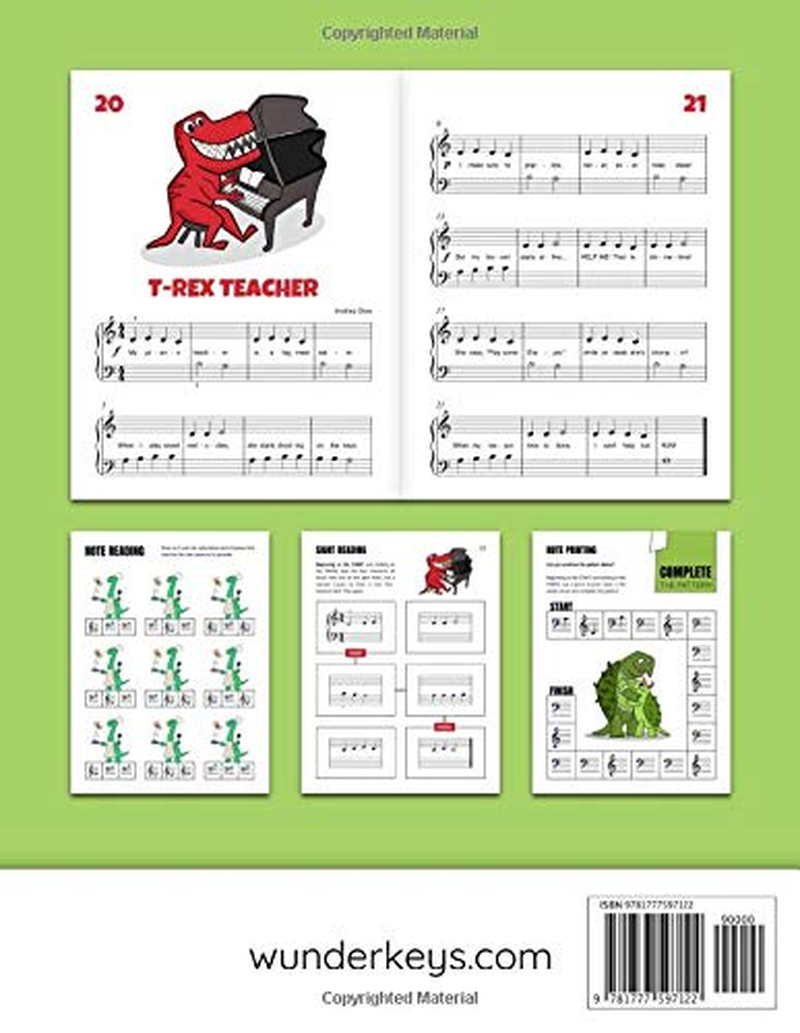 My Piano Teacher Is Prehistoric, V. U. Level D: Dinosaur Songs and Activities for Early Primer Piano Students (Andrea and Trevor Dow'S Very Useful Piano Library) image number 1