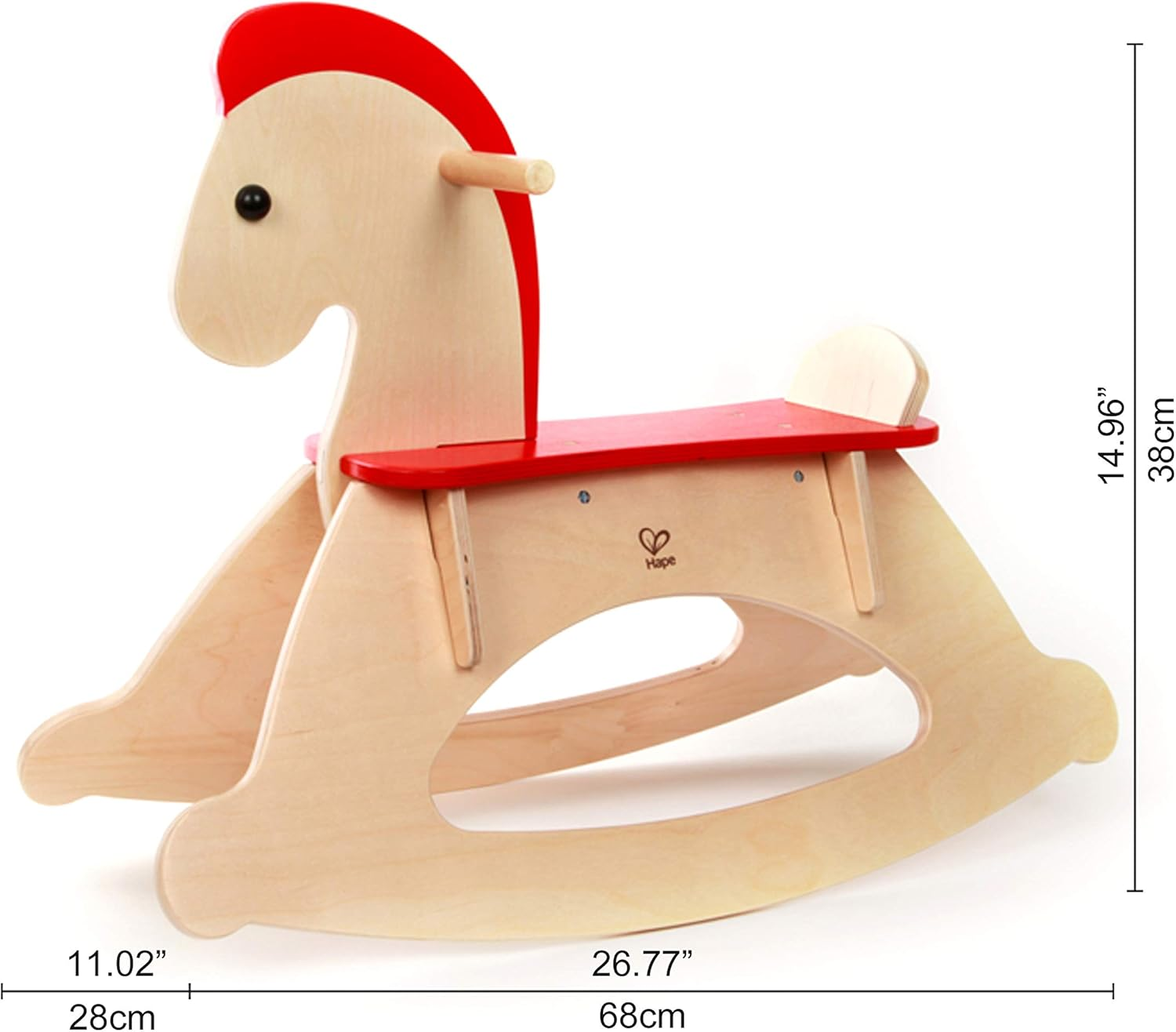 Hape Rock and Ride Kid'S Wooden Rocking Horse image number 5
