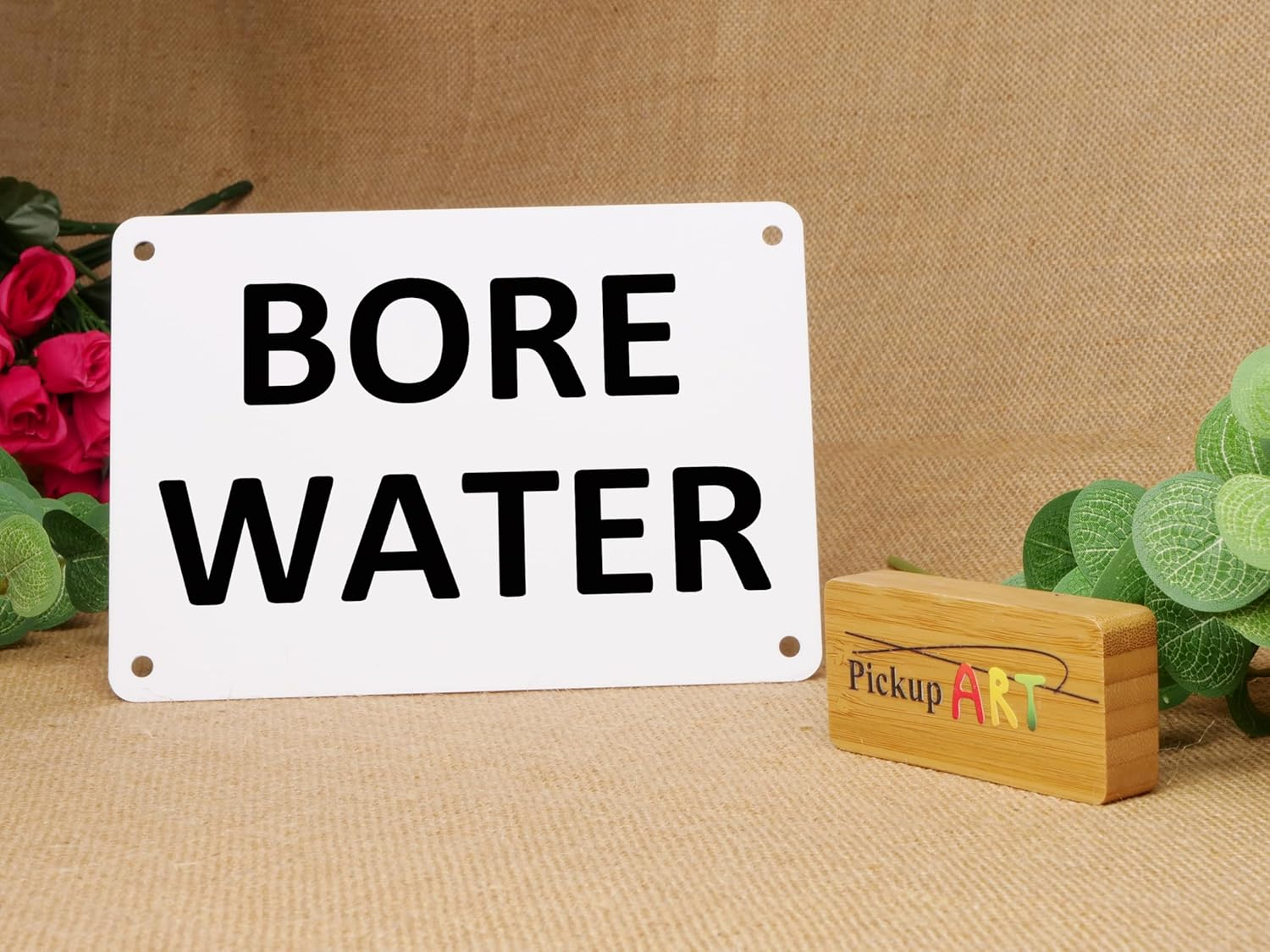 BORE WATER Acrylic Sign &ndash; Not Drinking Water, Outdoor Waterproof Plaque image number 3